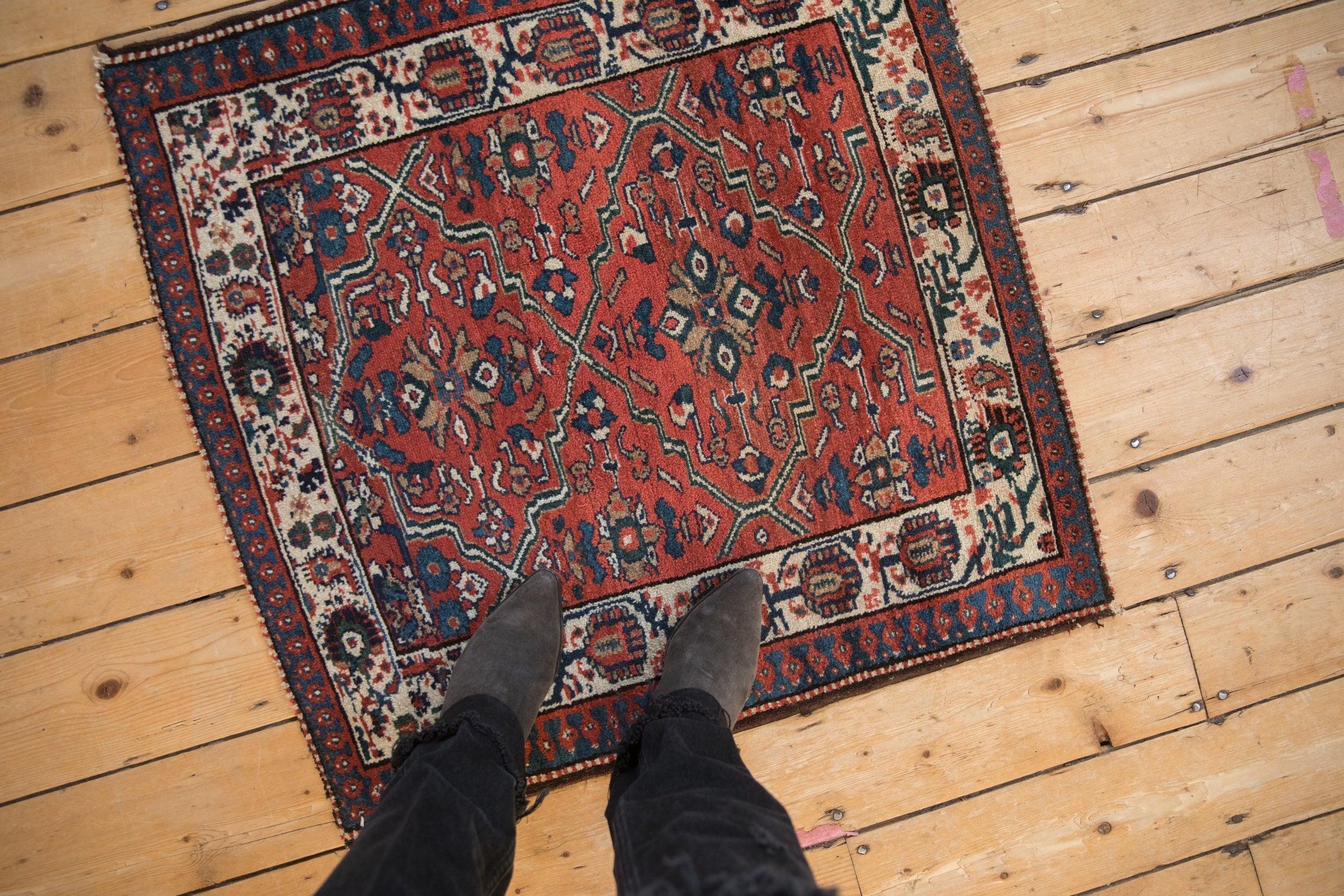 2.5x3 Vintage Malayer Square Rug by Old New House® - product image 2 for Resin Society