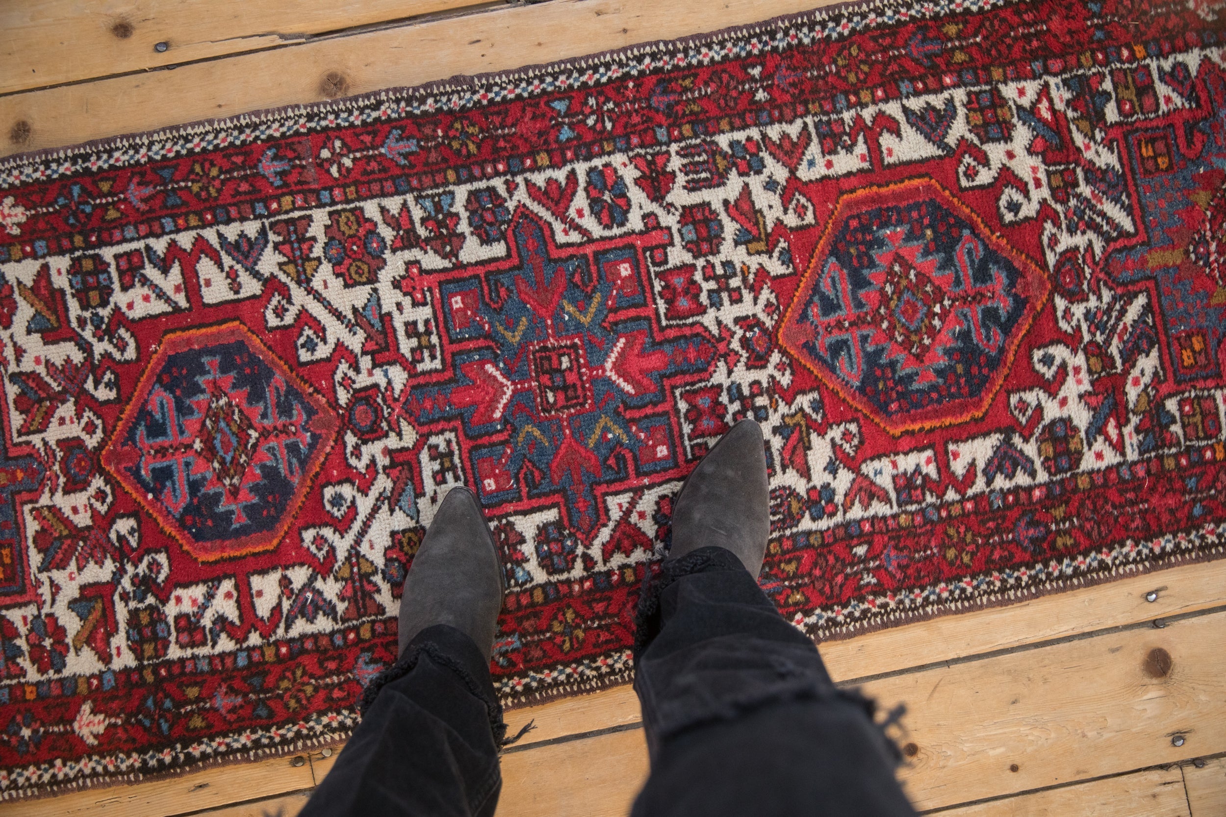 2x6 Vintage Karaja Rug Runner by Old New House® - product image 2 for Resin Society