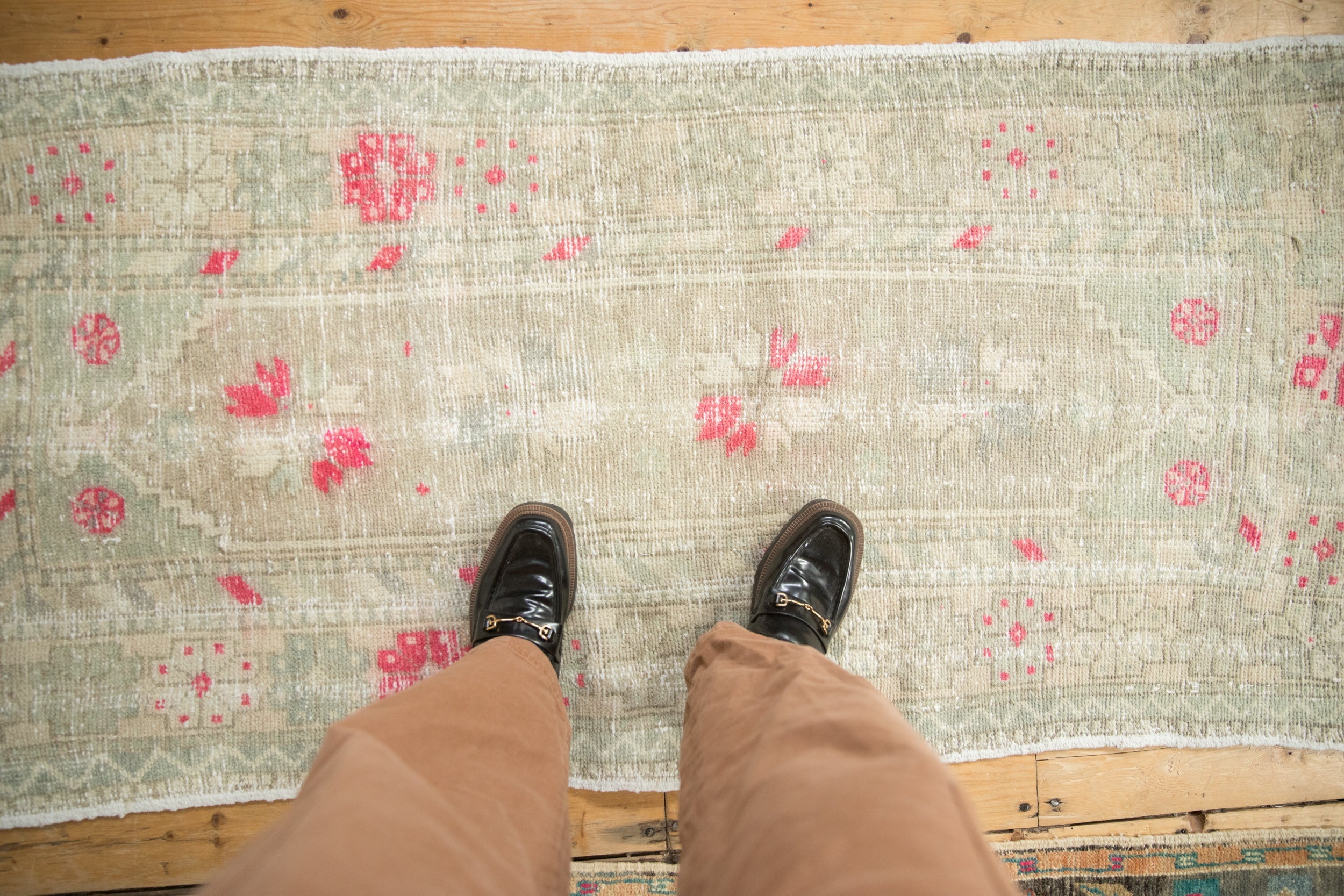 2.5x6 Vintage Distressed Oushak Rug Runner by Old New House® - product image 2 for Resin Society