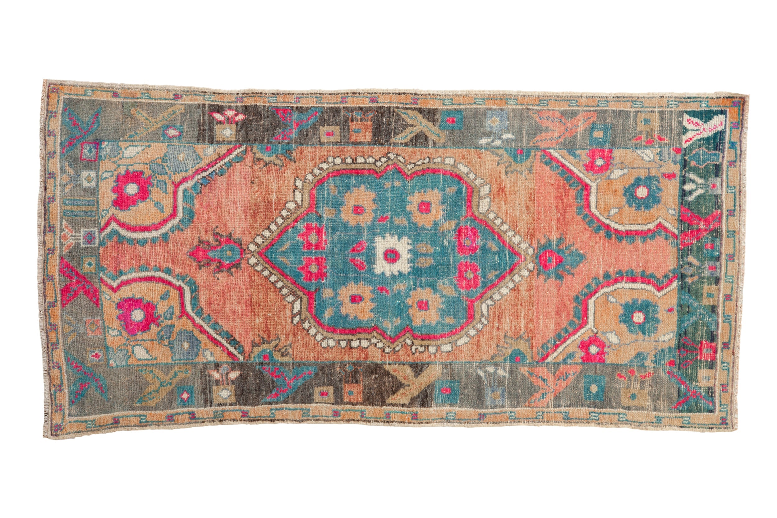 3x5.5 Vintage Distressed Oushak Rug by Old New House® - main product image for Resin Society