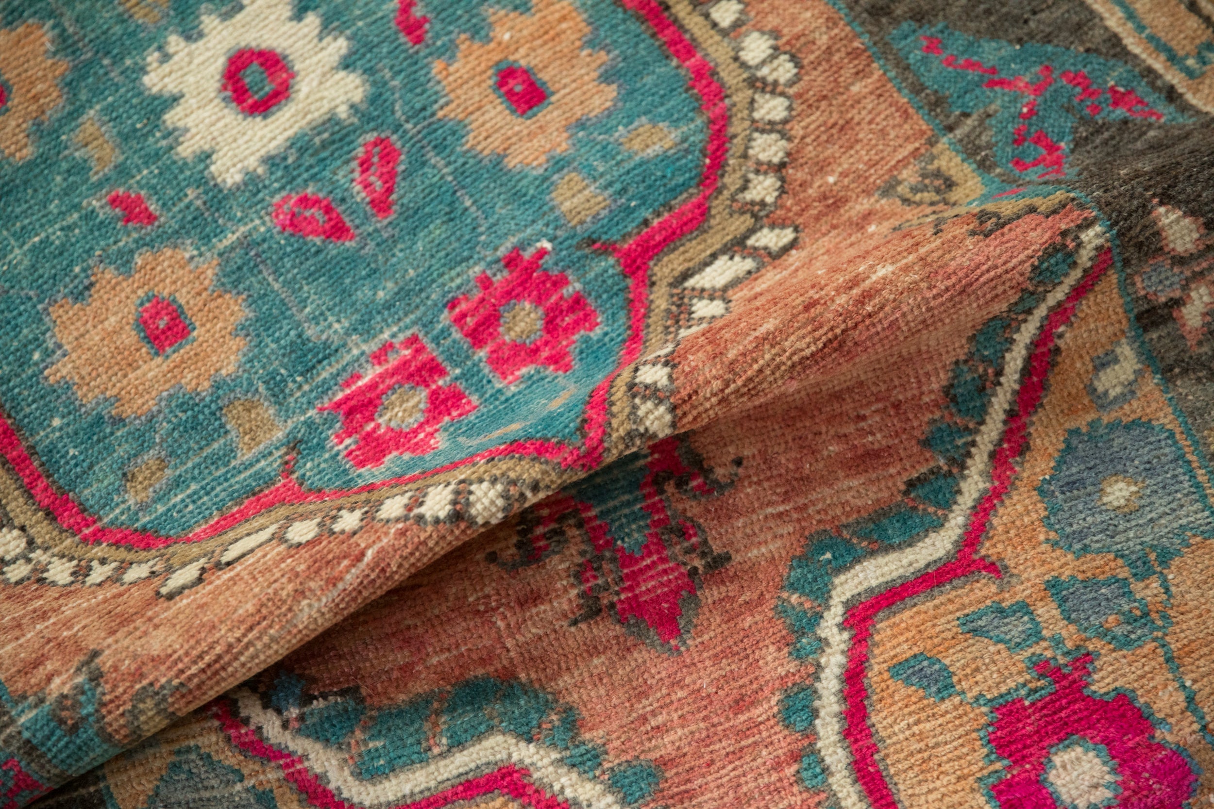 3x5.5 Vintage Distressed Oushak Rug by Old New House® - product image 11 for Resin Society