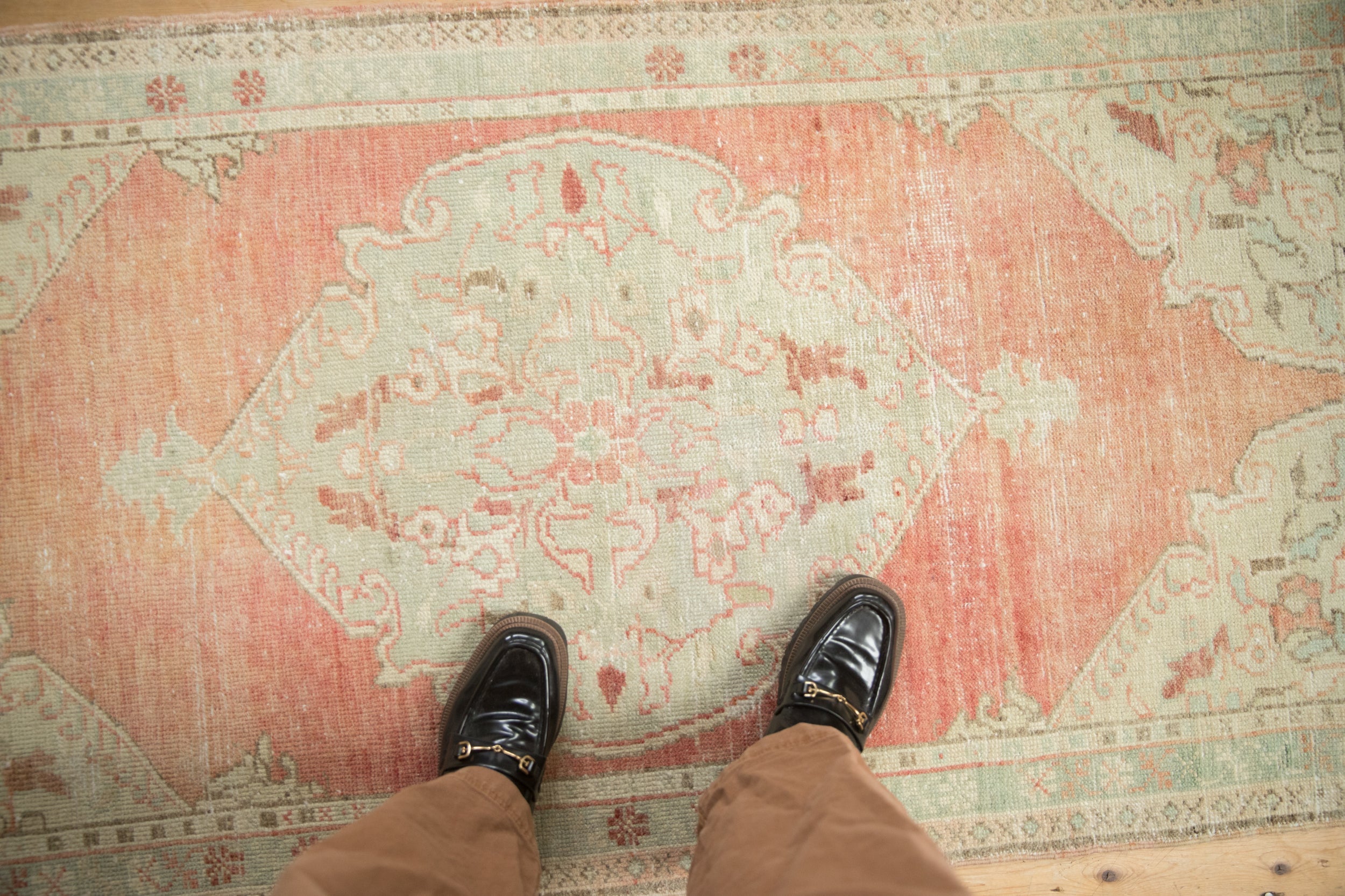 3x5.5 Vintage Distressed Oushak Rug by Old New House® - product image 2 for Resin Society