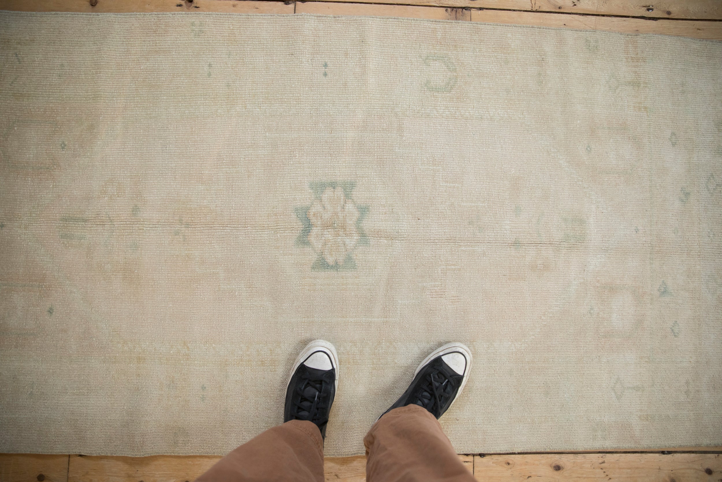 3x6.5 Vintage Distressed Oushak Rug Runner by Old New House® - product image 2 for Resin Society
