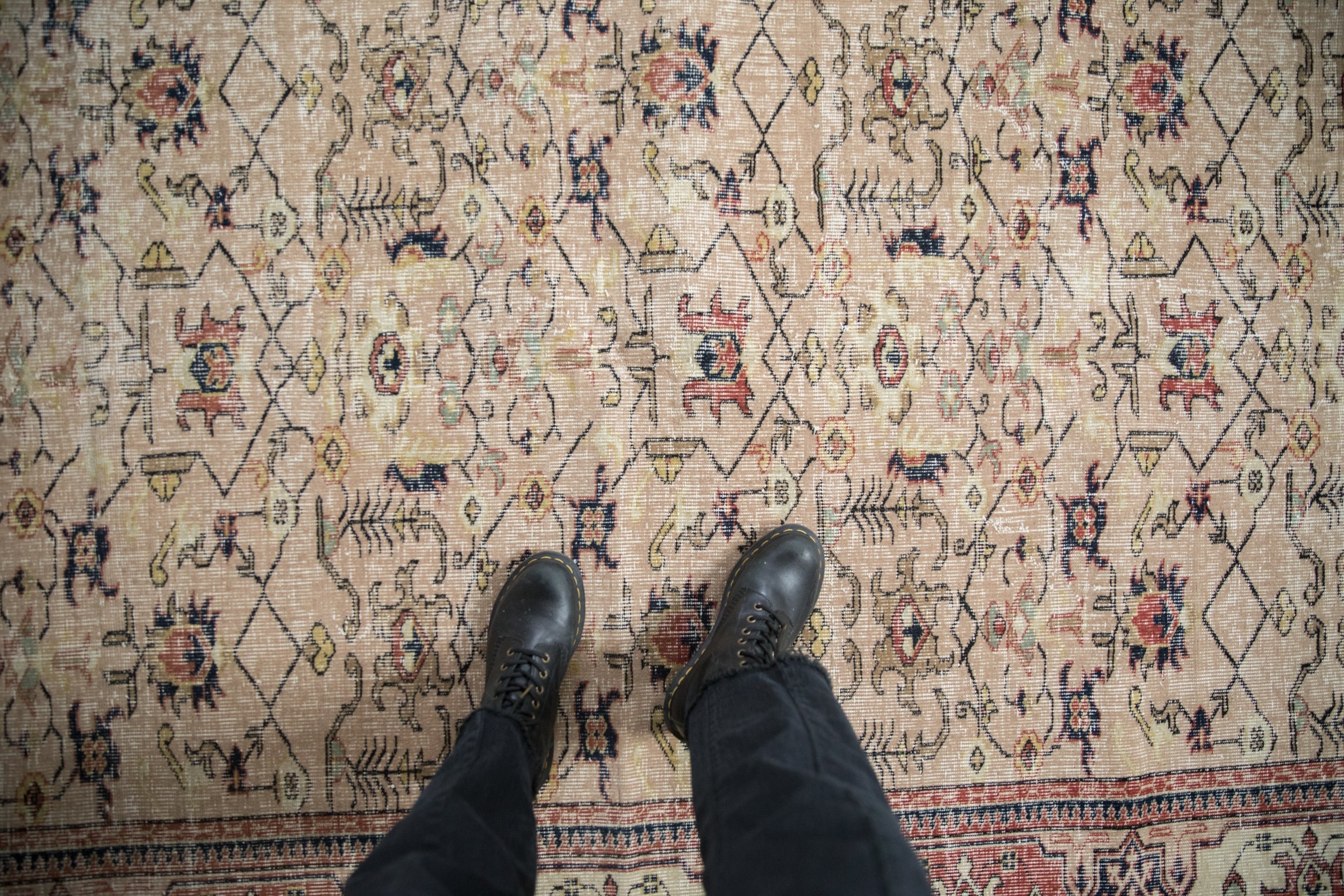 5.5x8 Vintage Distressed Sparta Carpet