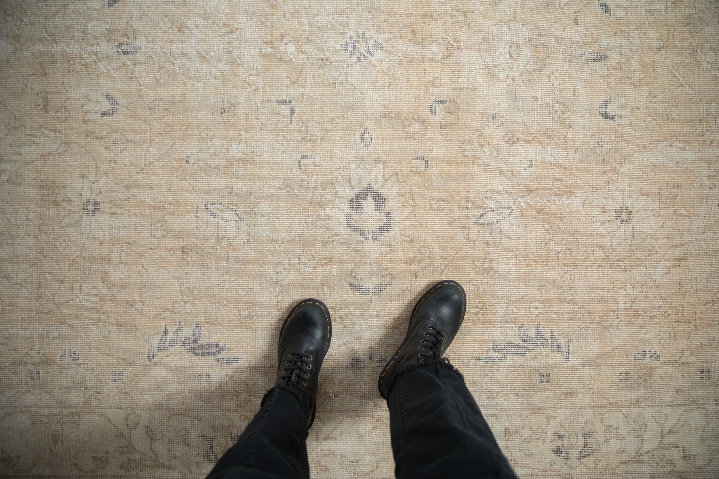 6.5x10.5 Vintage Distressed Sparta Carpet by Old New House® - product image 2 for Resin Society