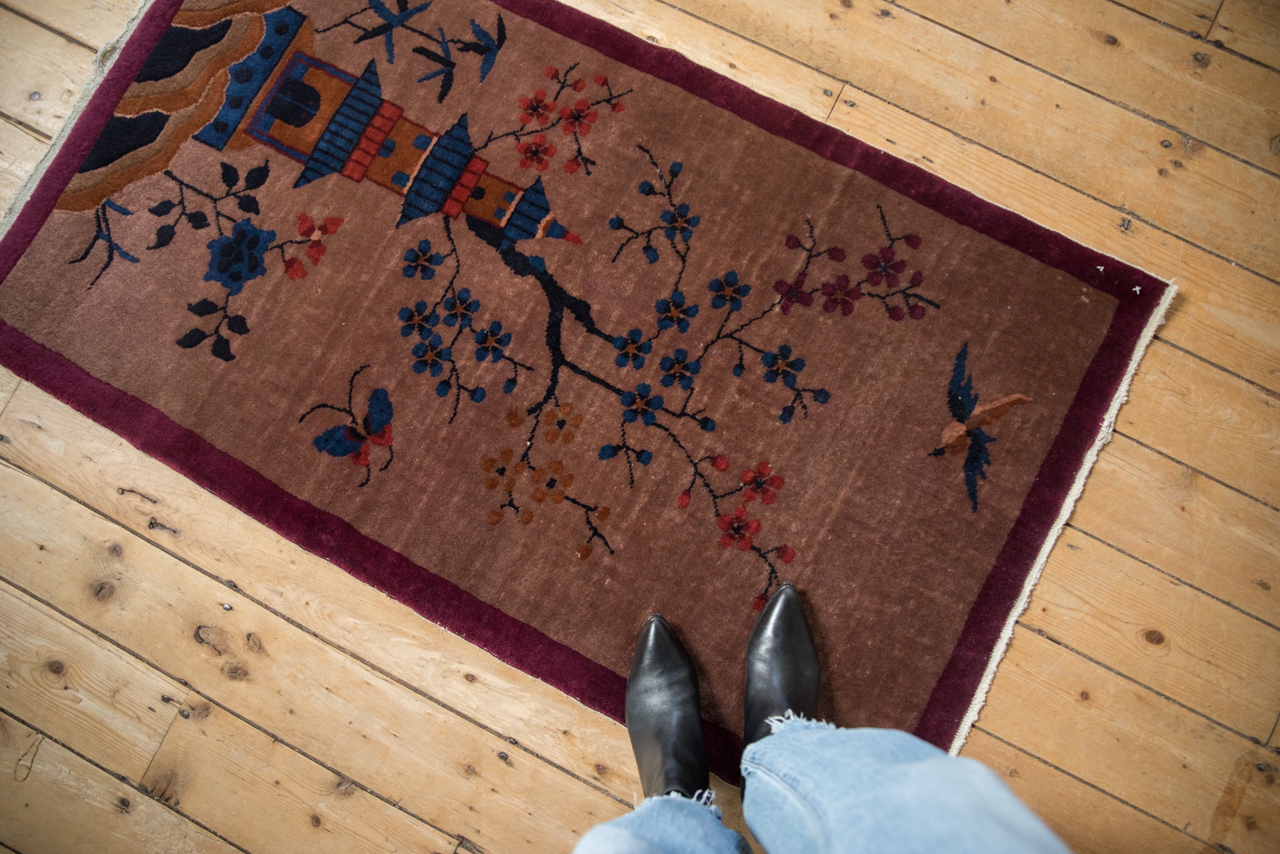 2.5x4.5 Vintage Art Deco Rug by Old New House® - product image 3 for Resin Society