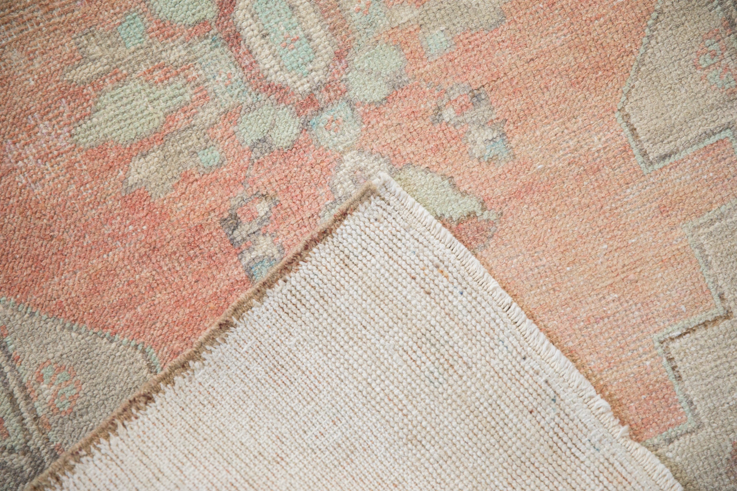 2.5x5 Vintage Distressed Oushak Rug Runner