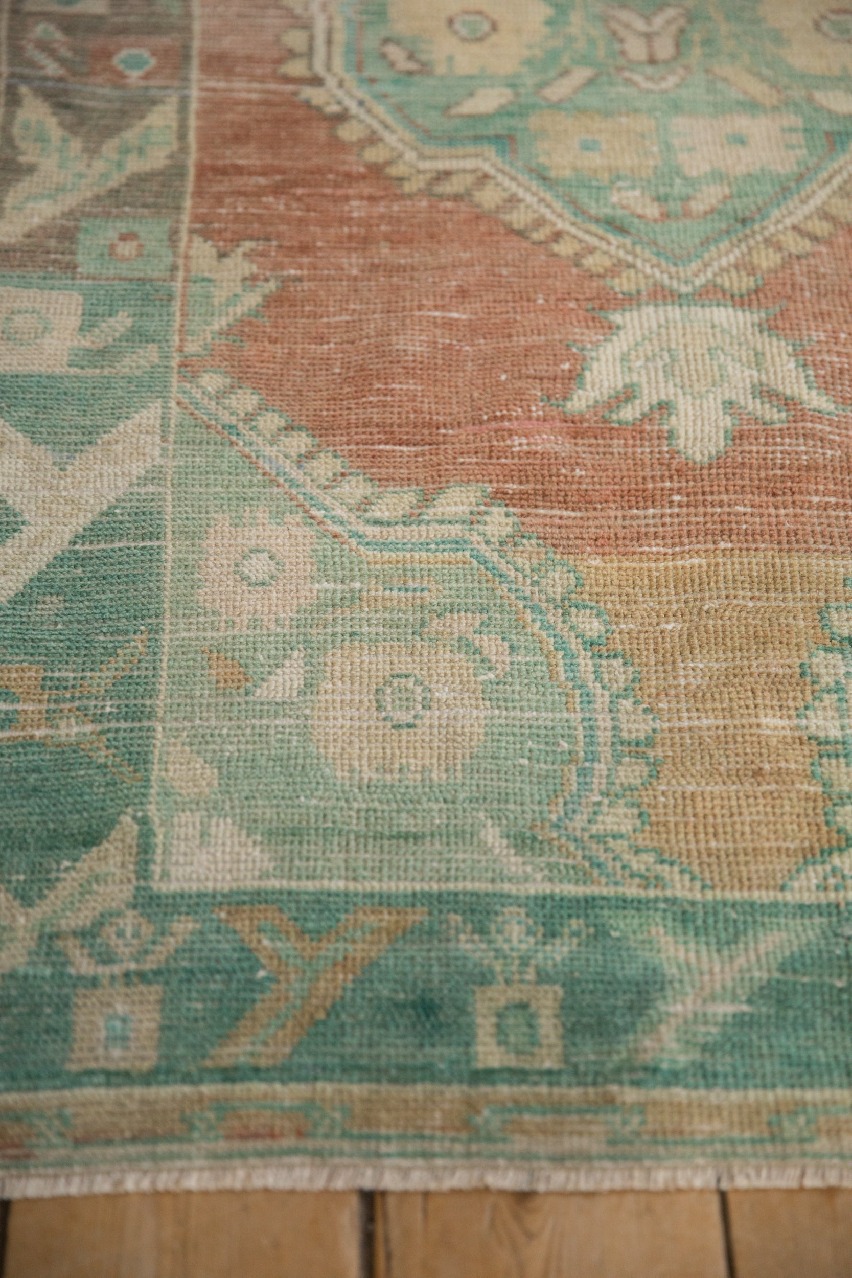 3x5.5 Vintage Distressed Oushak Rug by Old New House® - product image 5 for Resin Society