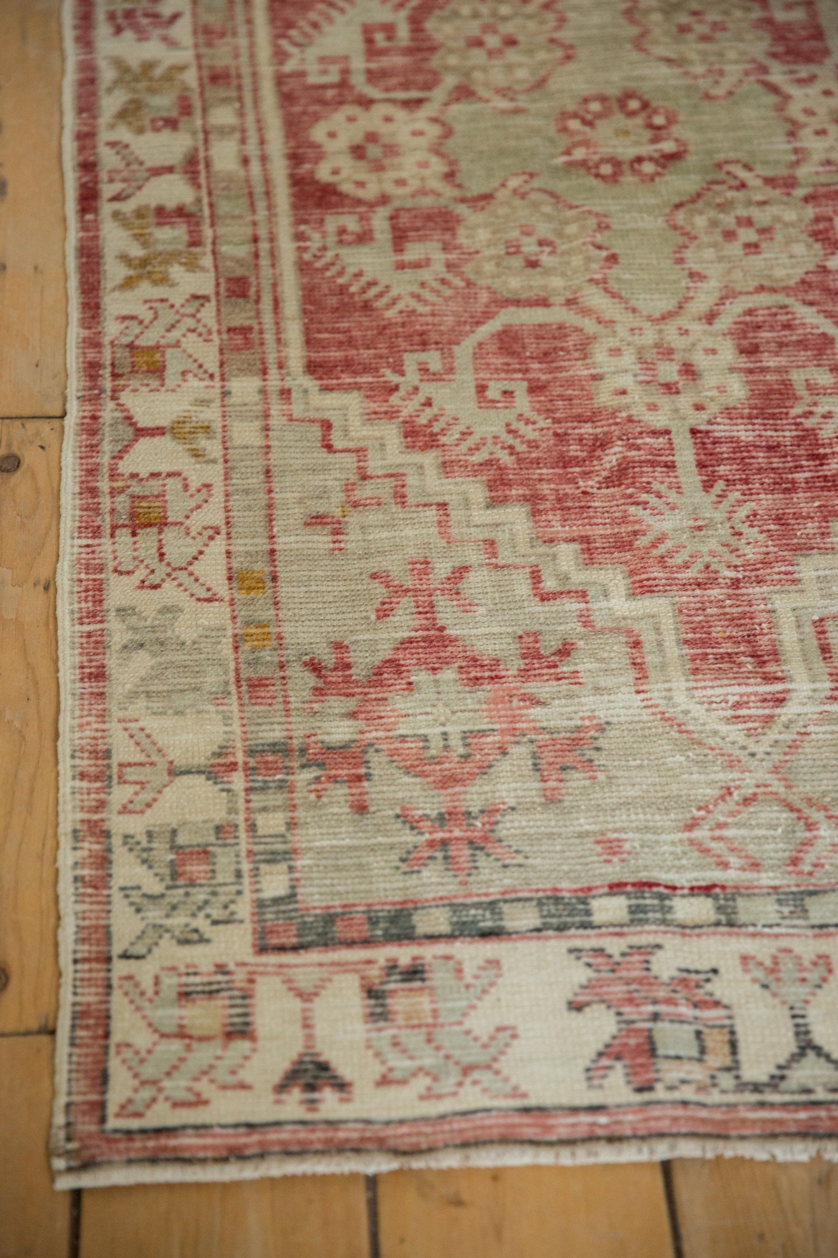 2.5x5 Vintage Distressed Oushak Rug Runner by Old New House® - product image 5 for Resin Society