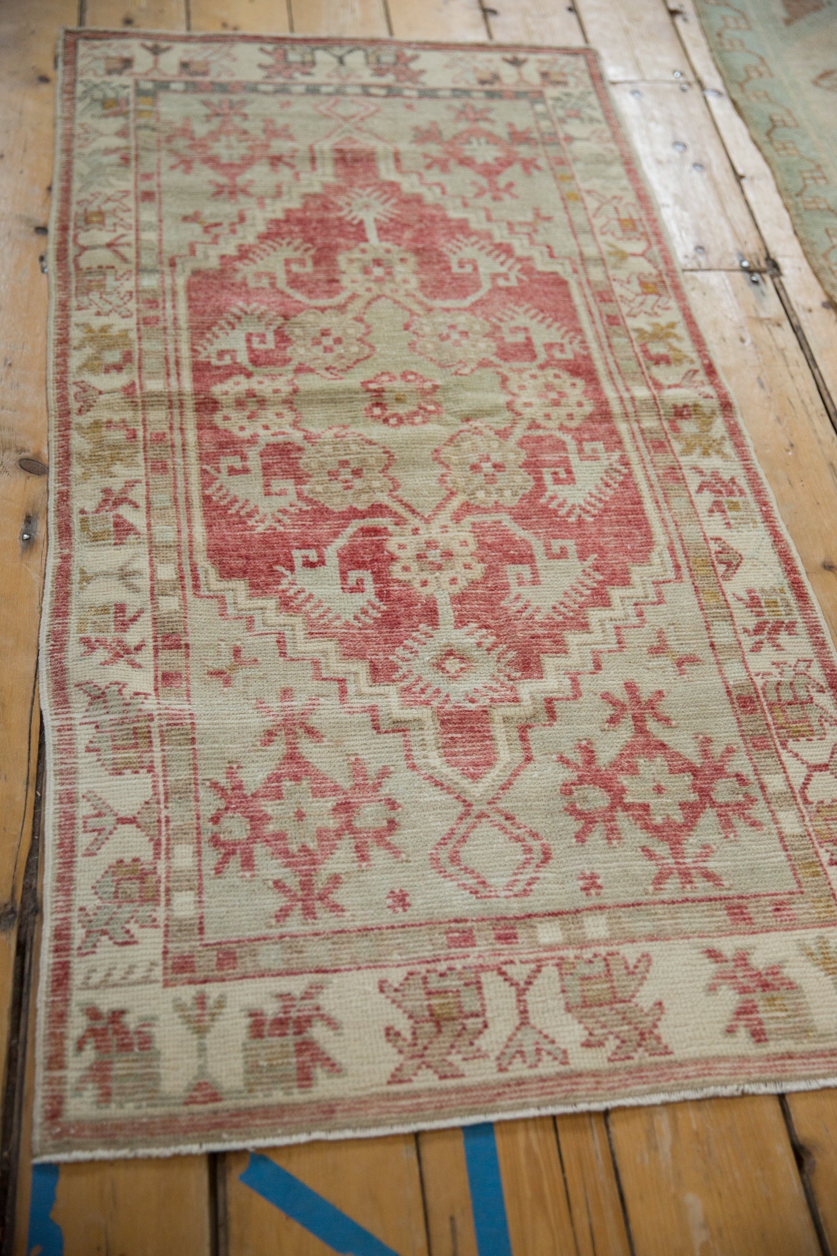 2.5x5 Vintage Distressed Oushak Rug Runner by Old New House® - product image 6 for Resin Society