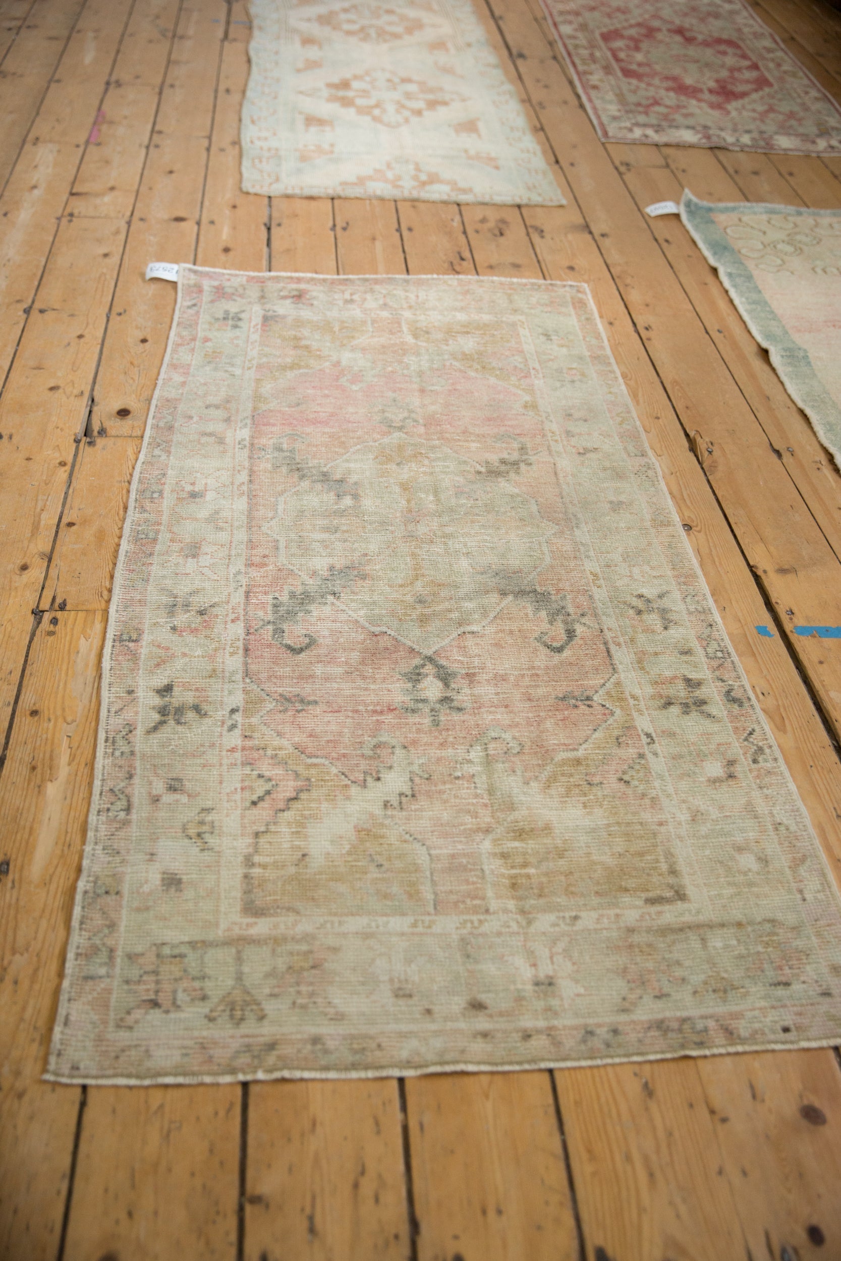 2.5x5.5 Vintage Distressed Oushak Rug Runner by Old New House® - product image 4 for Resin Society