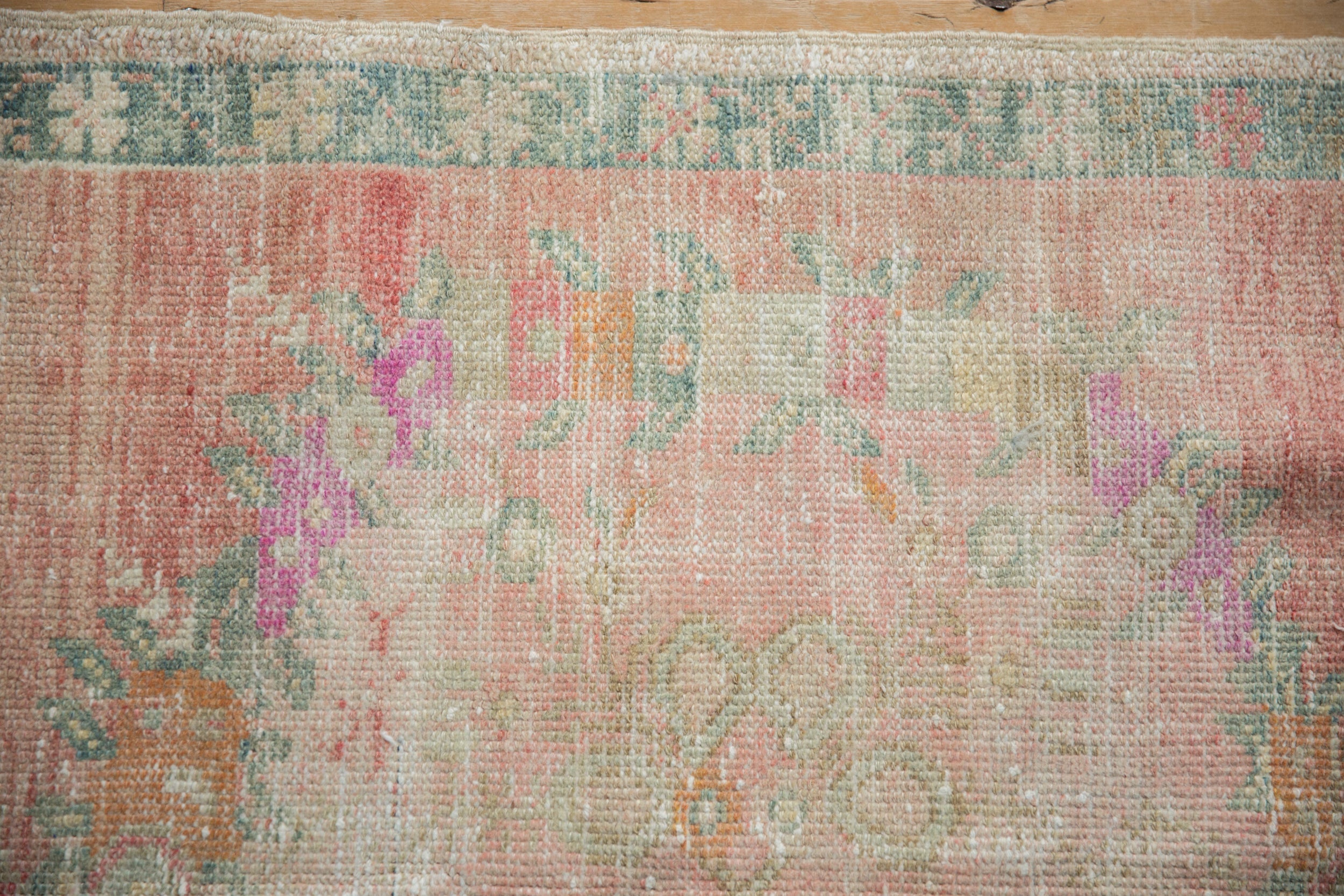 2.5x5.5 Vintage Distressed Oushak Rug Runner by Old New House® - product image 3 for Resin Society