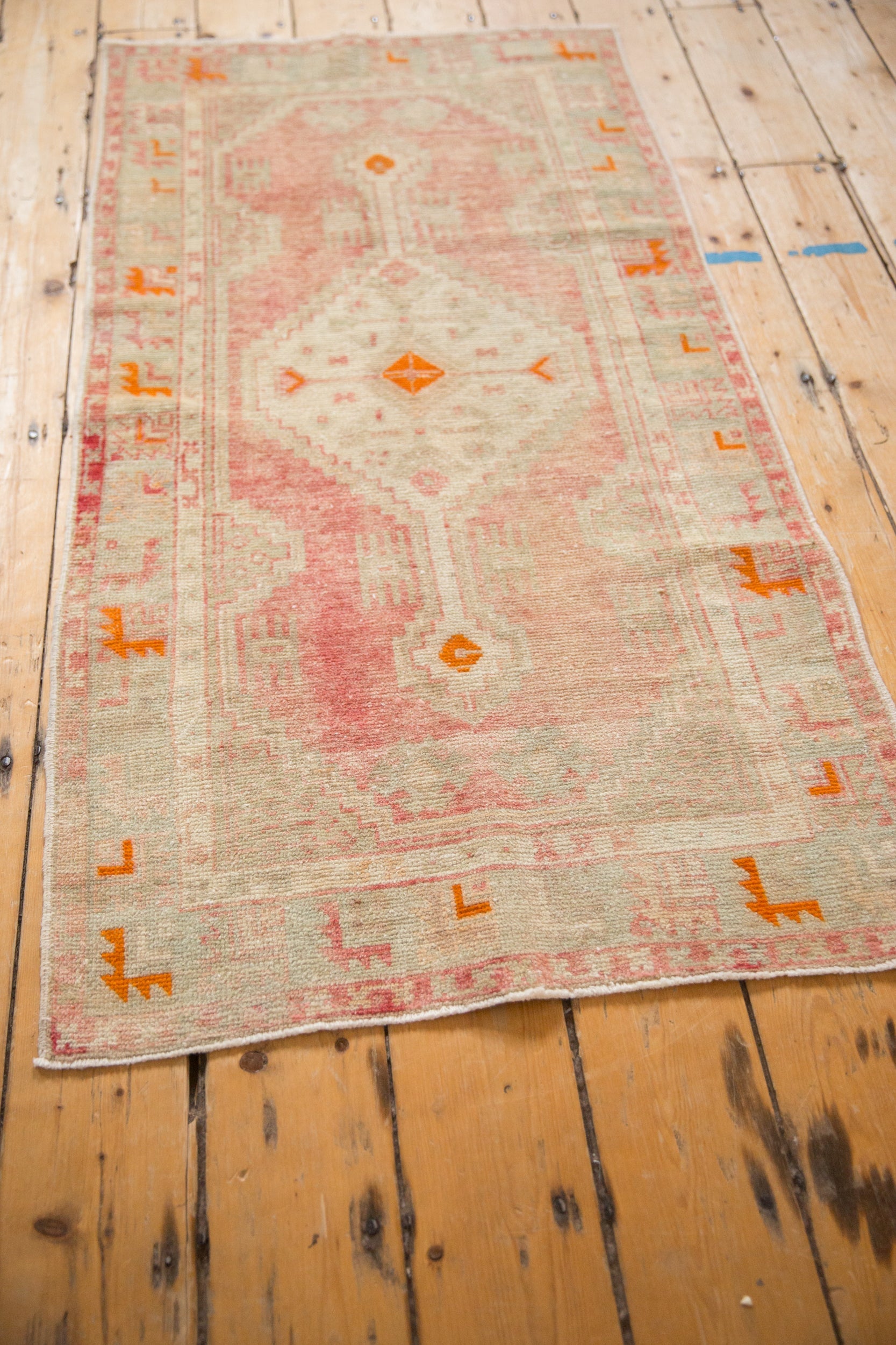 2.5x5 Vintage Distressed Oushak Rug Runner by Old New House® - product image 4 for Resin Society