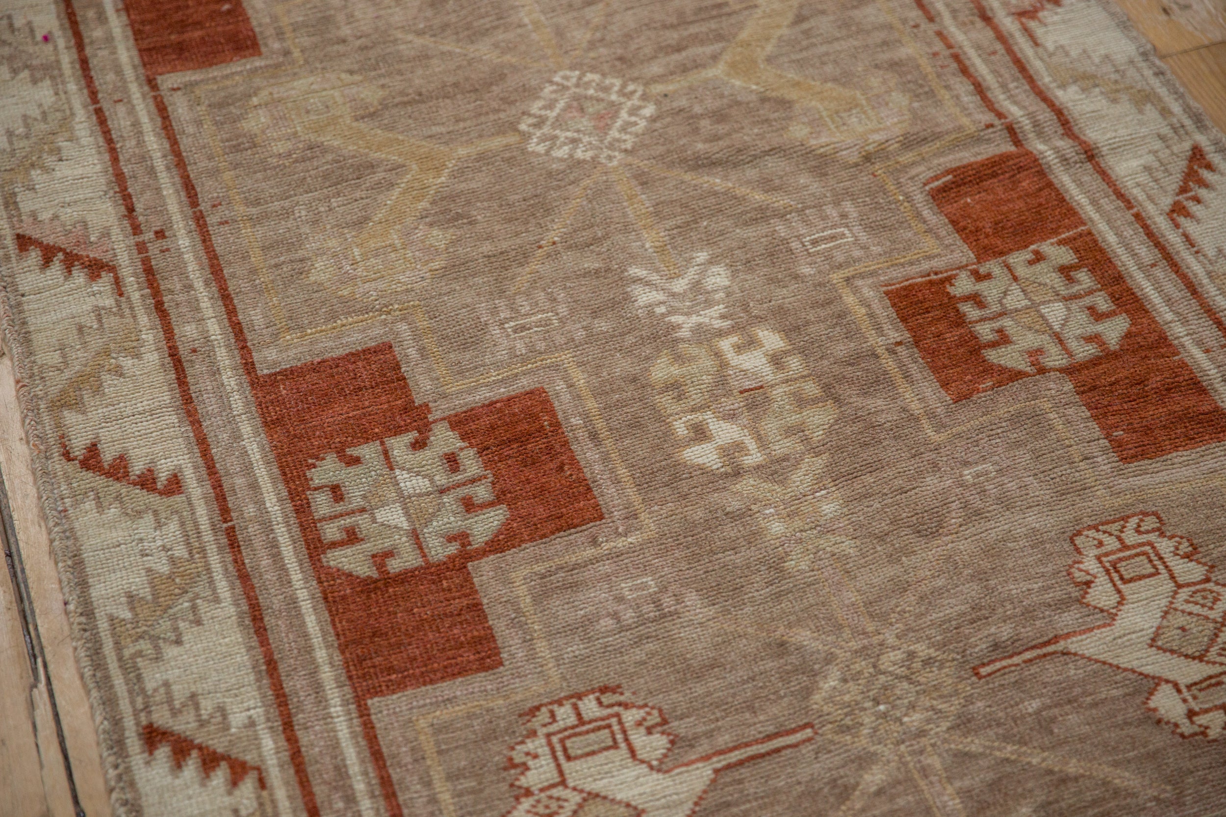 RESERVED 3.5x9.5 Vintage Distressed Kars Rug Runner