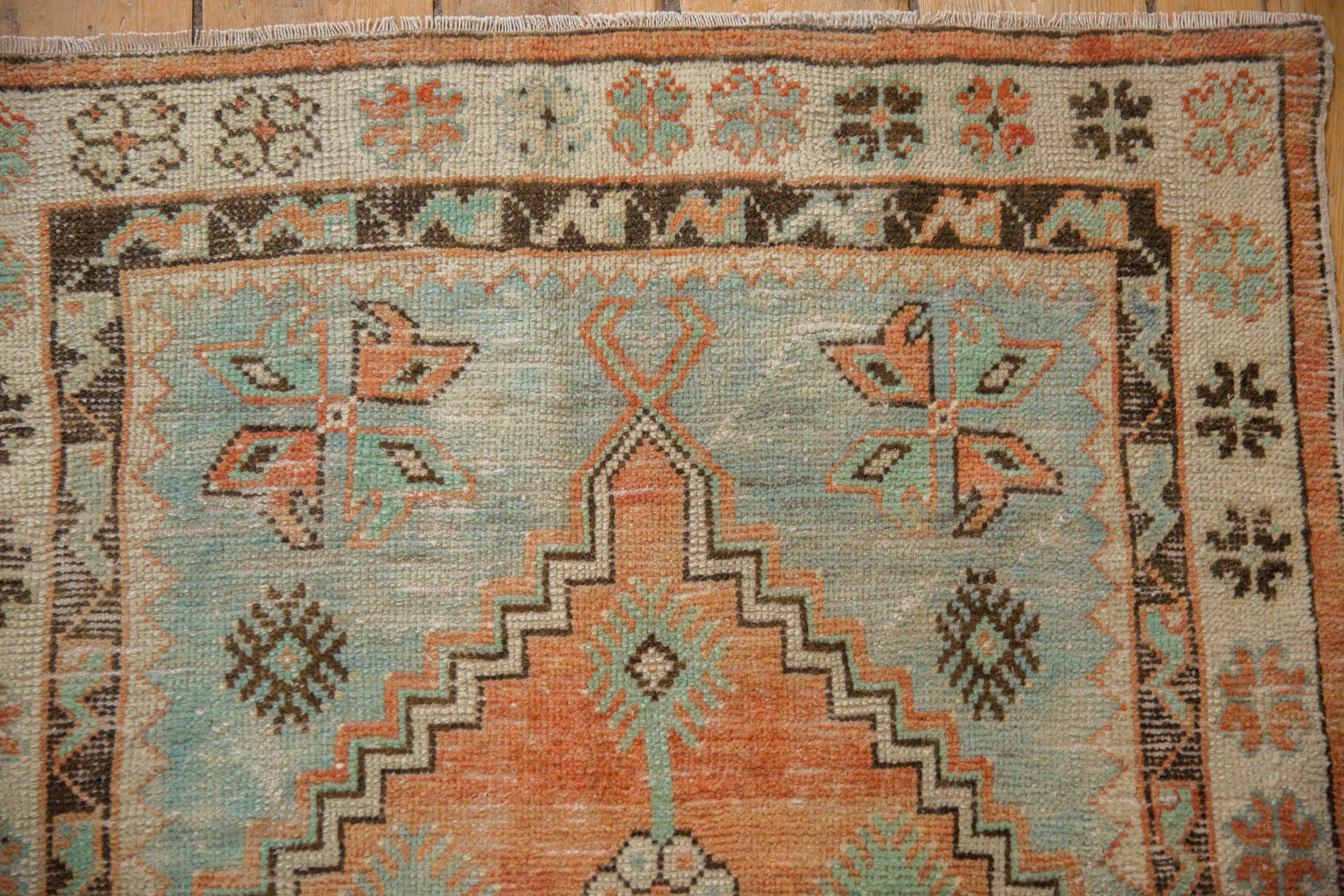 2.5x5 Vintage Distressed Oushak Rug Runner