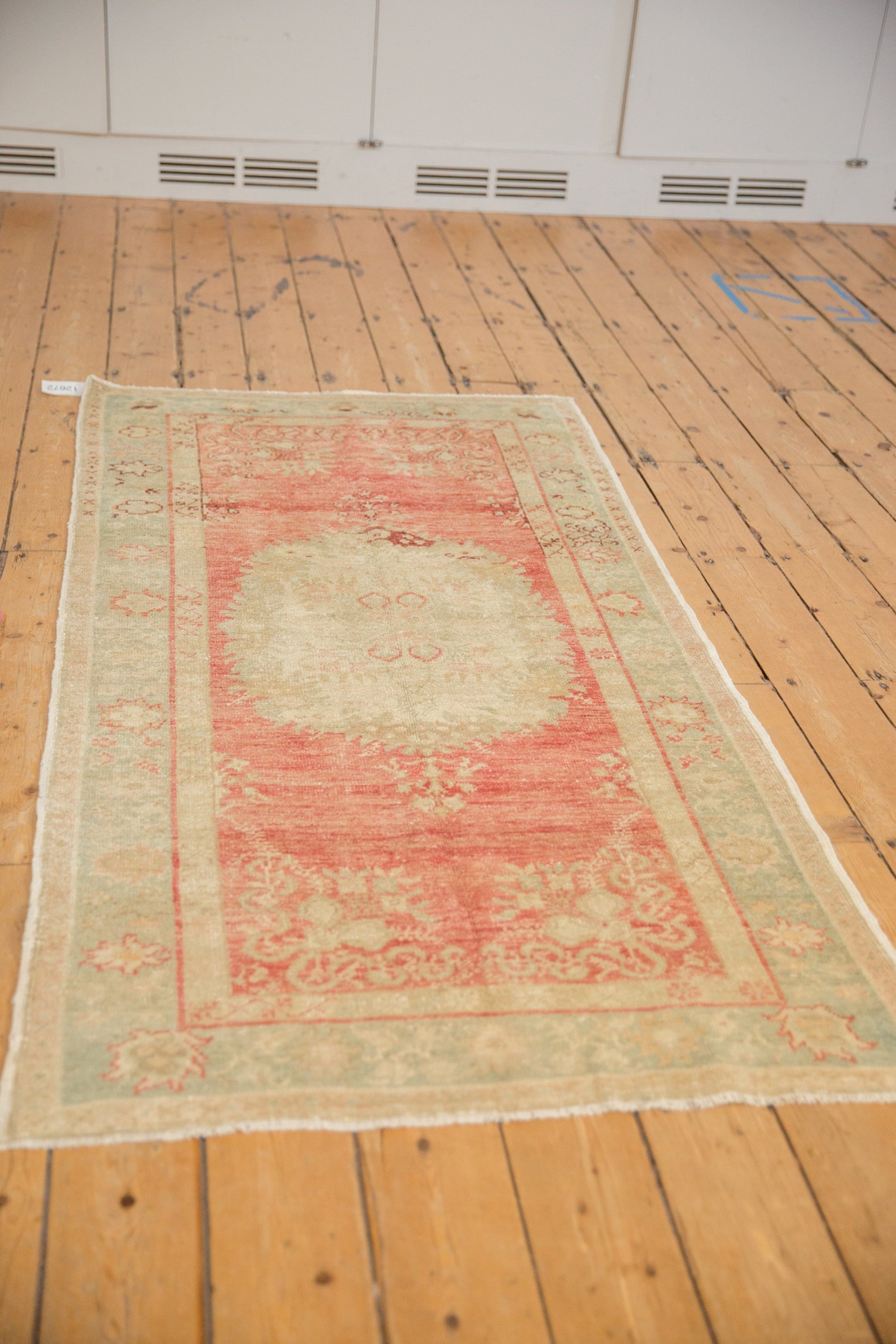 3x6.5 Vintage Distressed Oushak Rug Runner by Old New House® - product image 4 for Resin Society