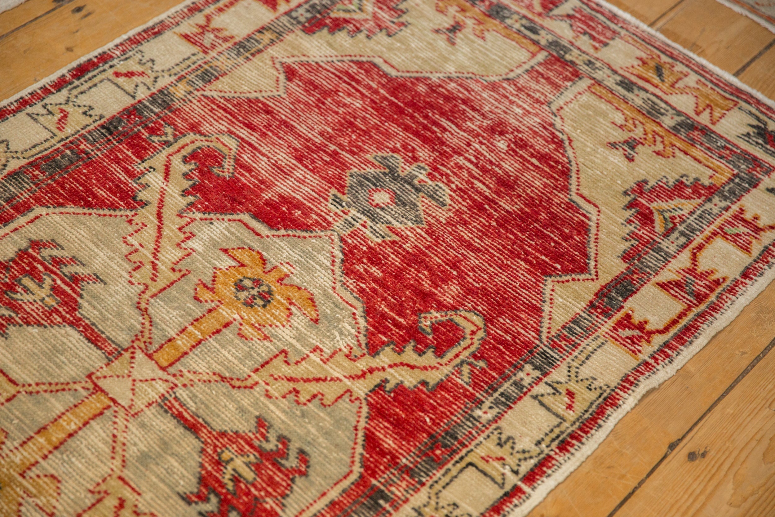 2.5x5.5 Vintage Distressed Oushak Rug Runner by Old New House® - product image 6 for Resin Society