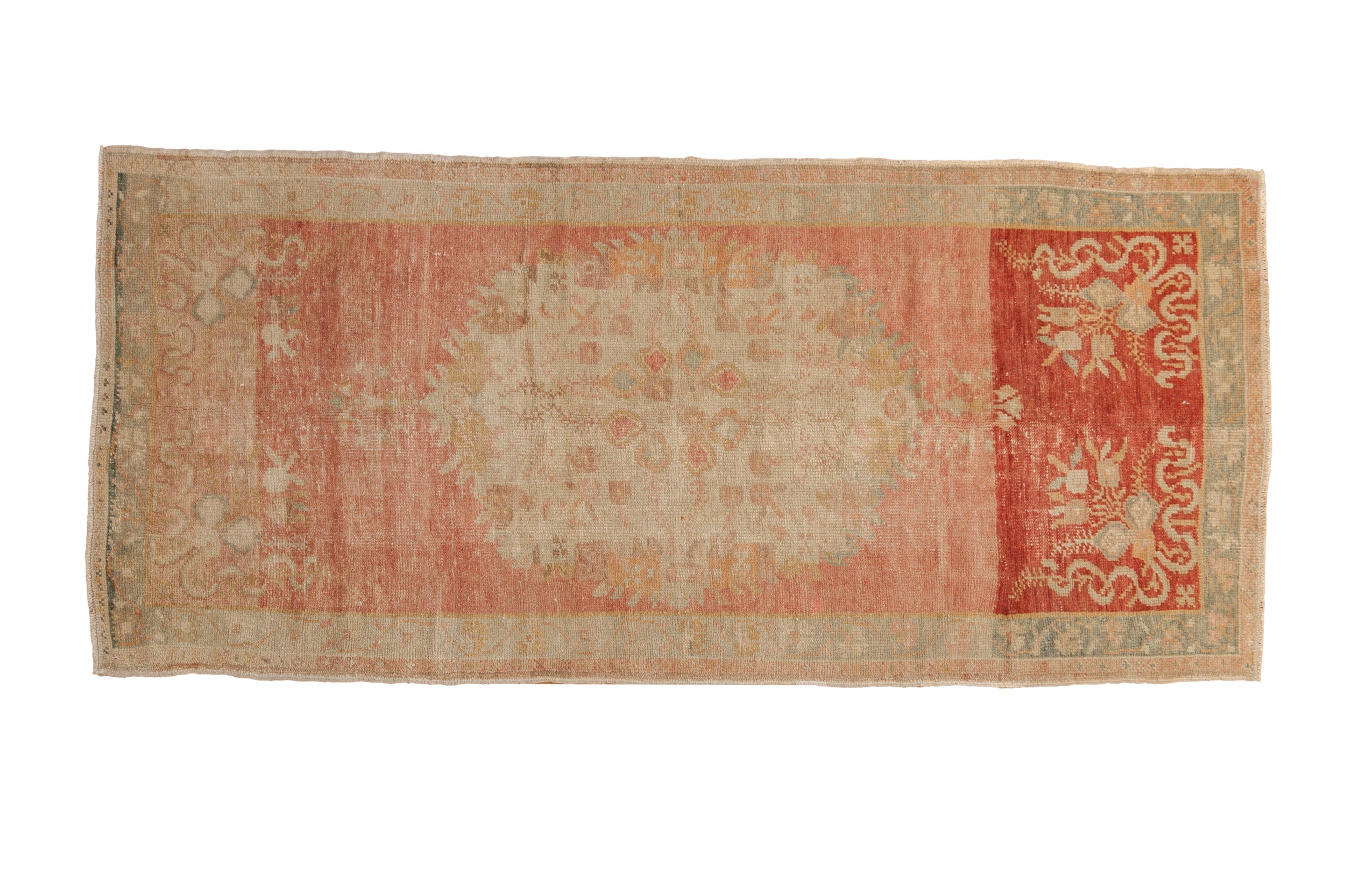 3x6.5 Vintage Distressed Oushak Rug Runner by Old New House® - main product image for Resin Society