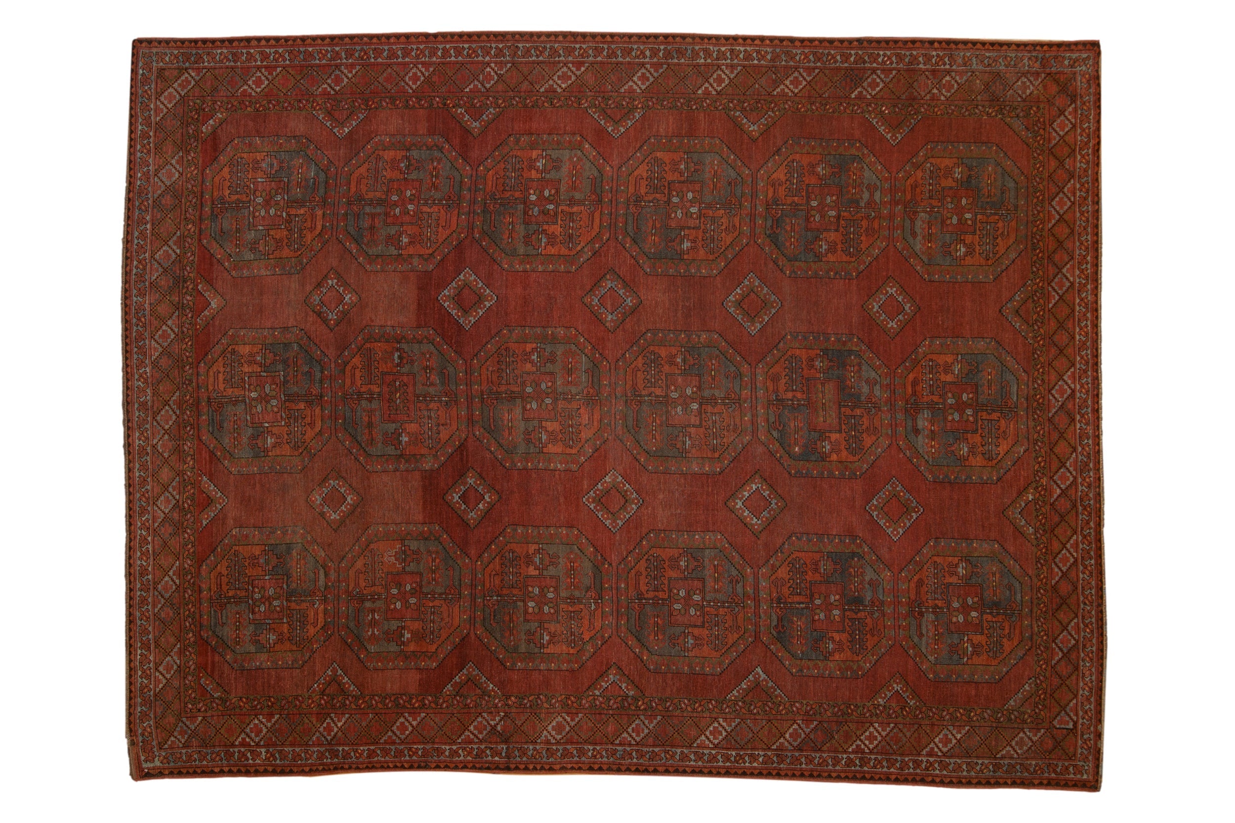 8.5x11 Vintage Distressed Ersari Carpet by Old New House® - main product image for Resin Society