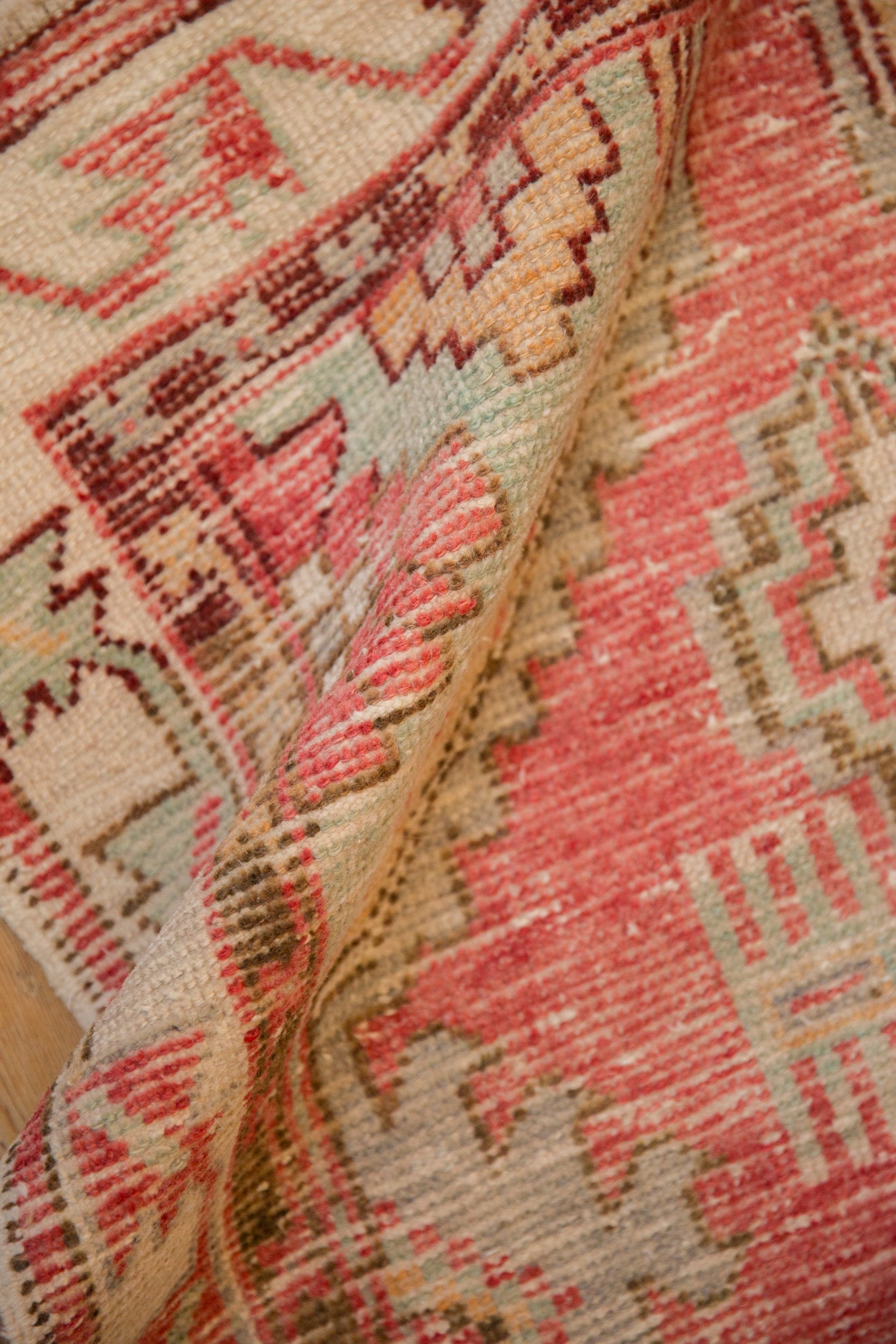 2.5x5.5 Vintage Distressed Oushak Rug Runner by Old New House® - product image 8 for Resin Society