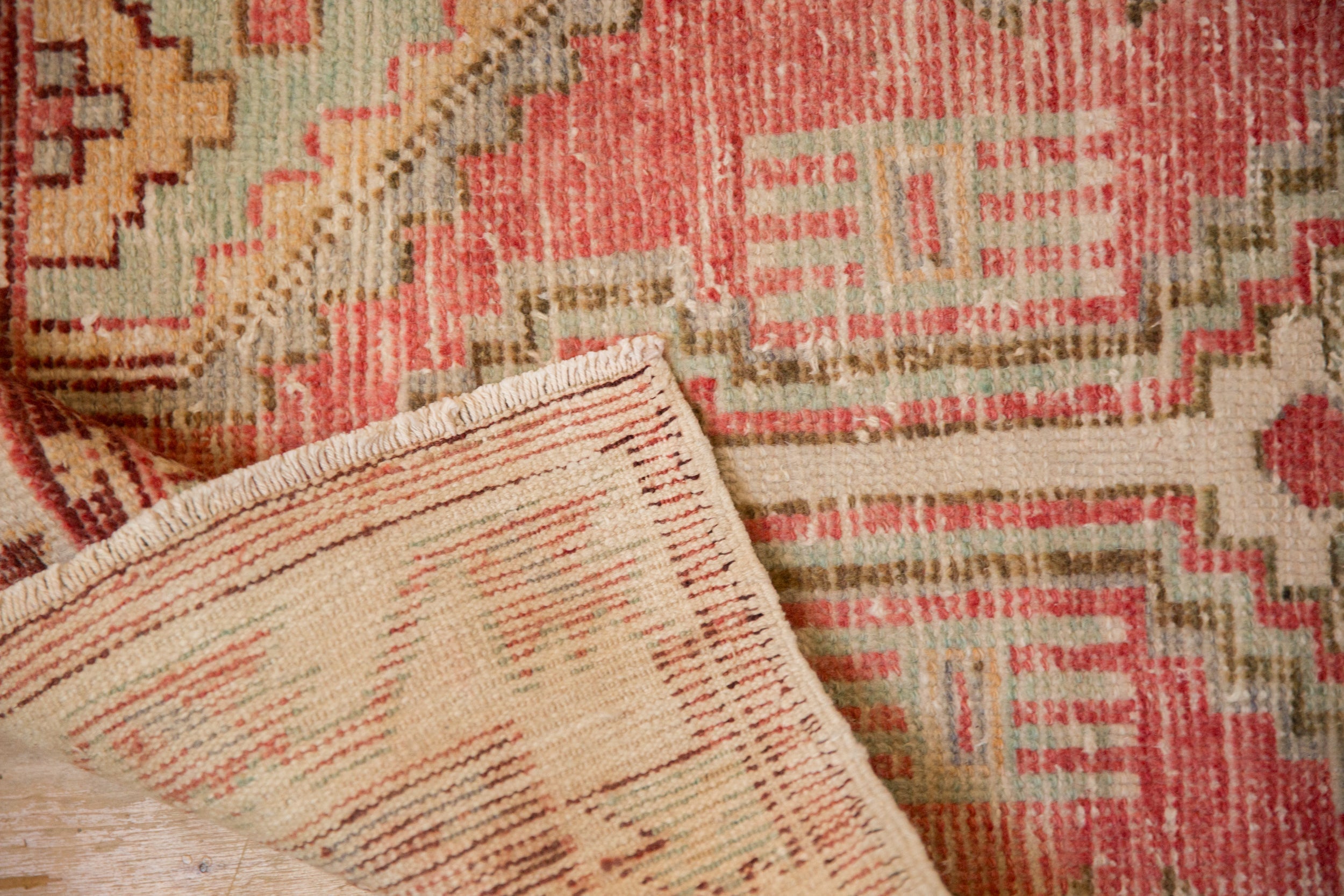 2.5x5.5 Vintage Distressed Oushak Rug Runner by Old New House® - product image 9 for Resin Society