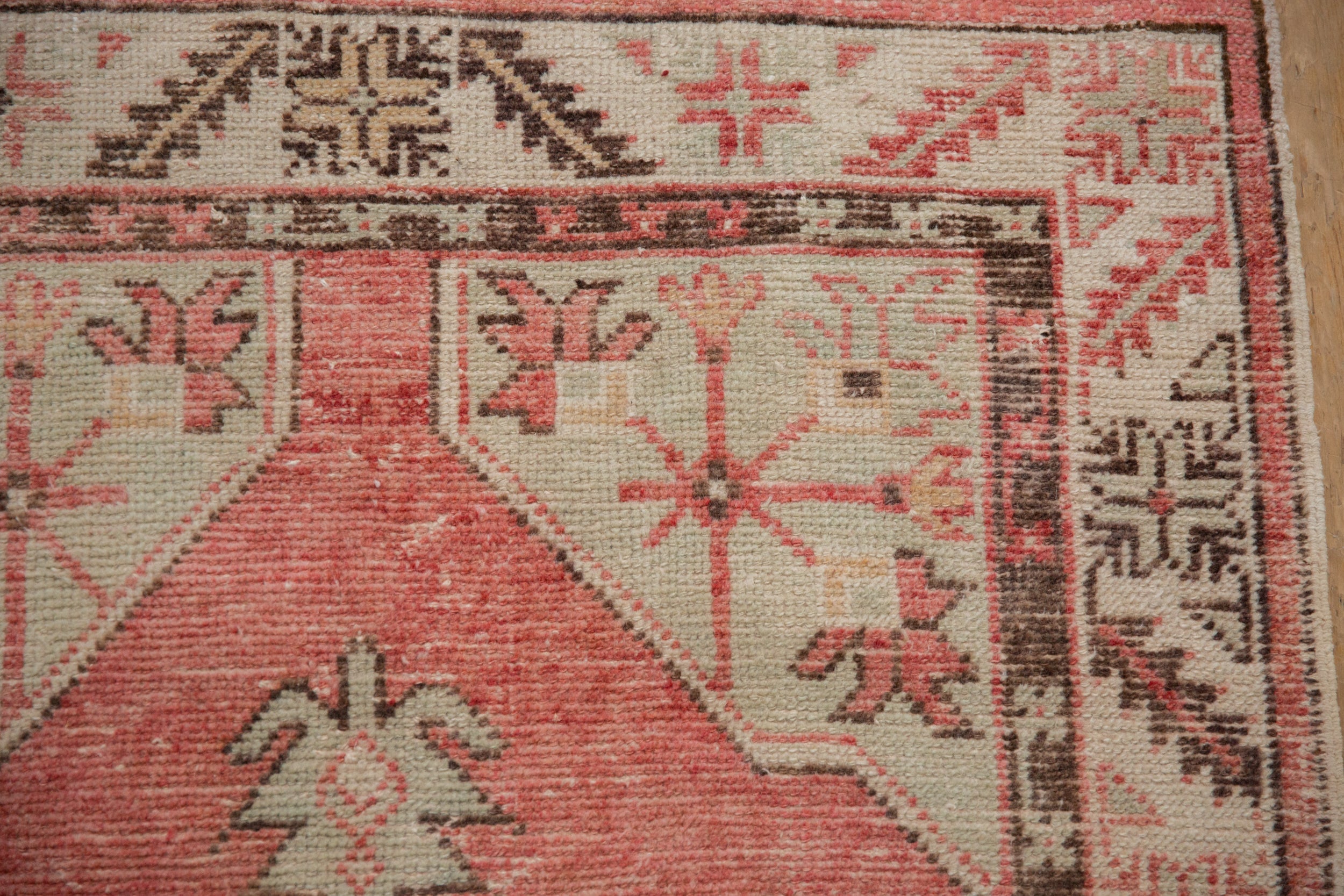 2.5x5.5 Vintage Distressed Oushak Rug Runner by Old New House® - product image 4 for Resin Society