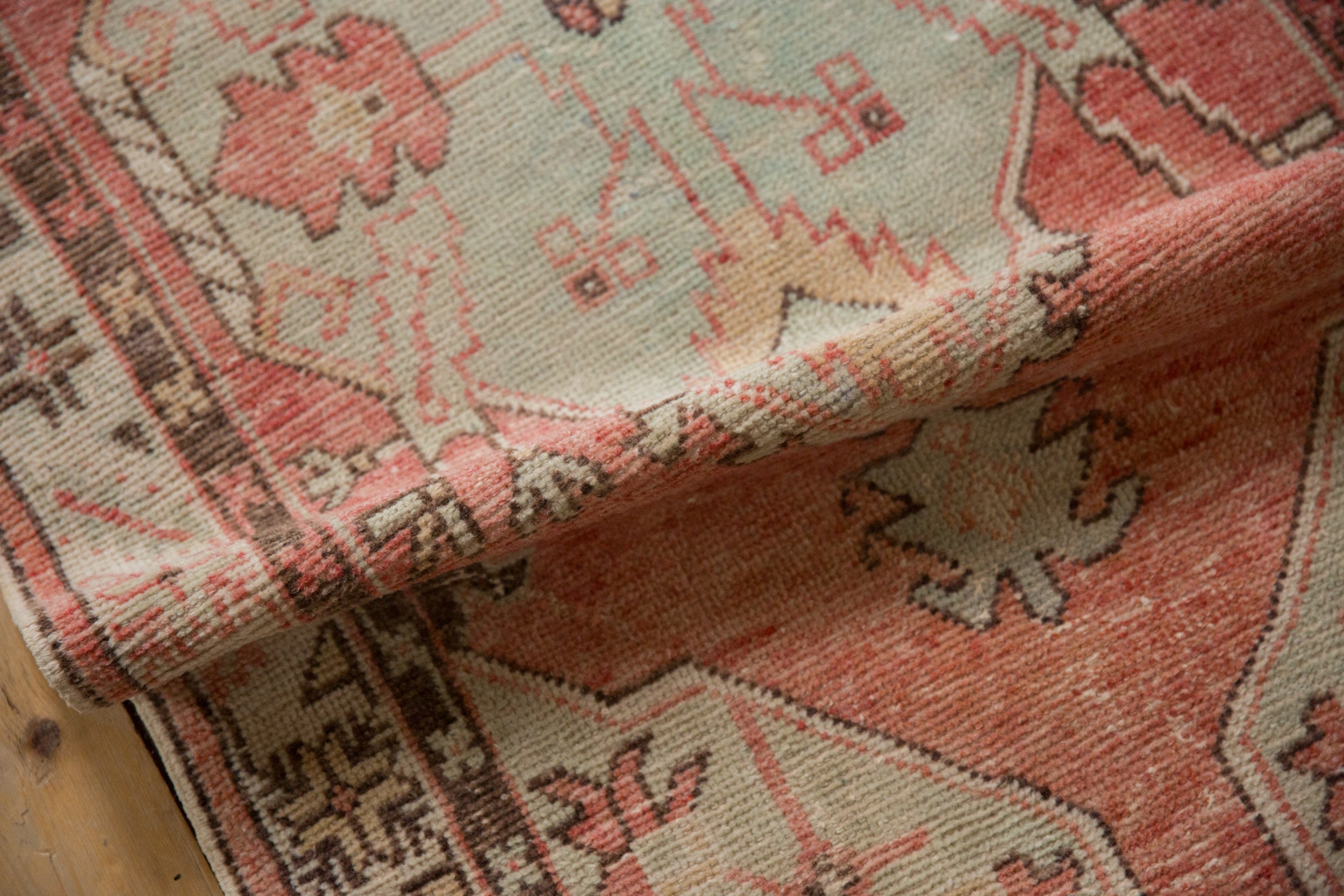 2.5x5.5 Vintage Distressed Oushak Rug Runner by Old New House® - product image 8 for Resin Society
