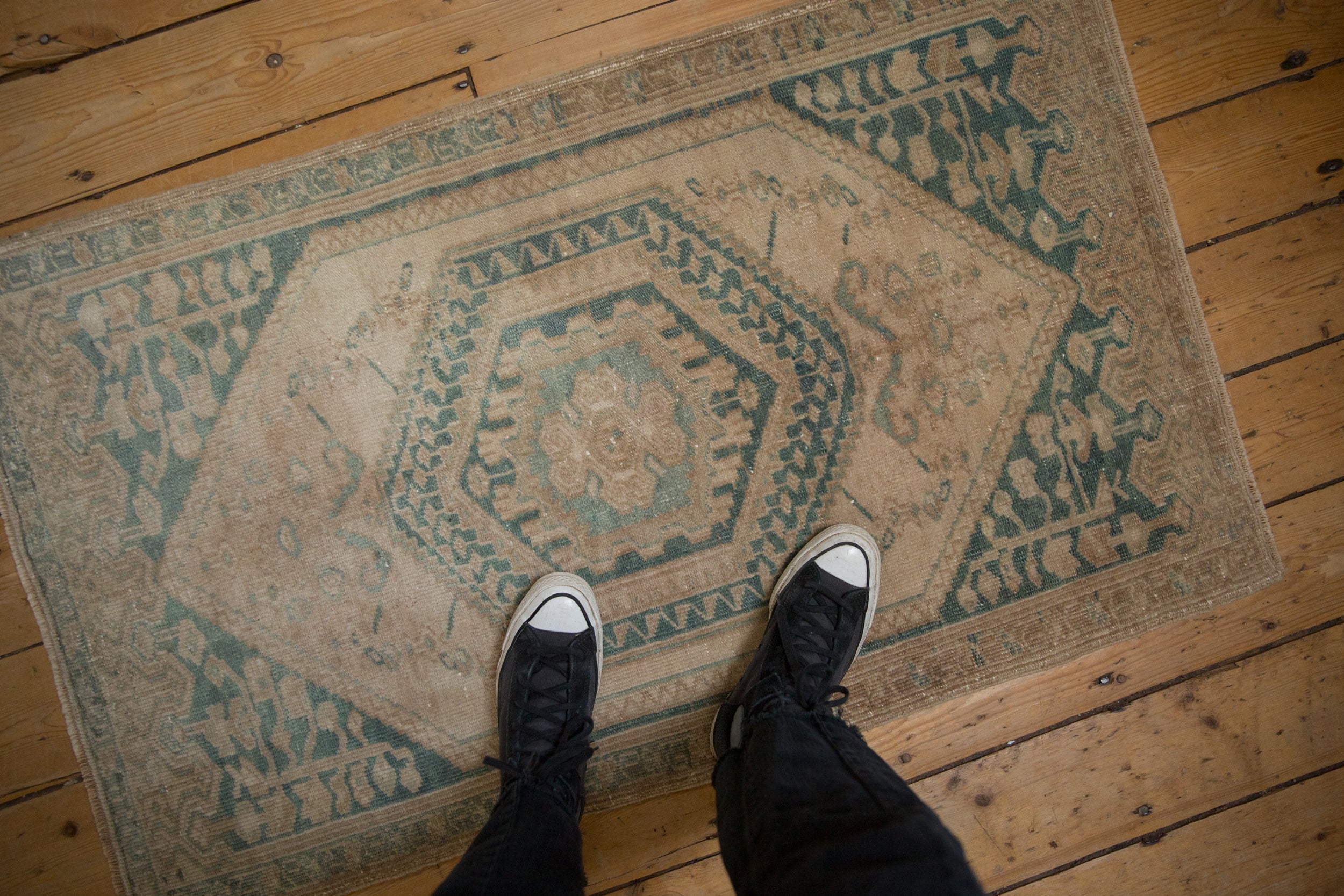 2.5x4 Vintage Distressed Oushak Rug by Old New House® - product image 2 for Resin Society