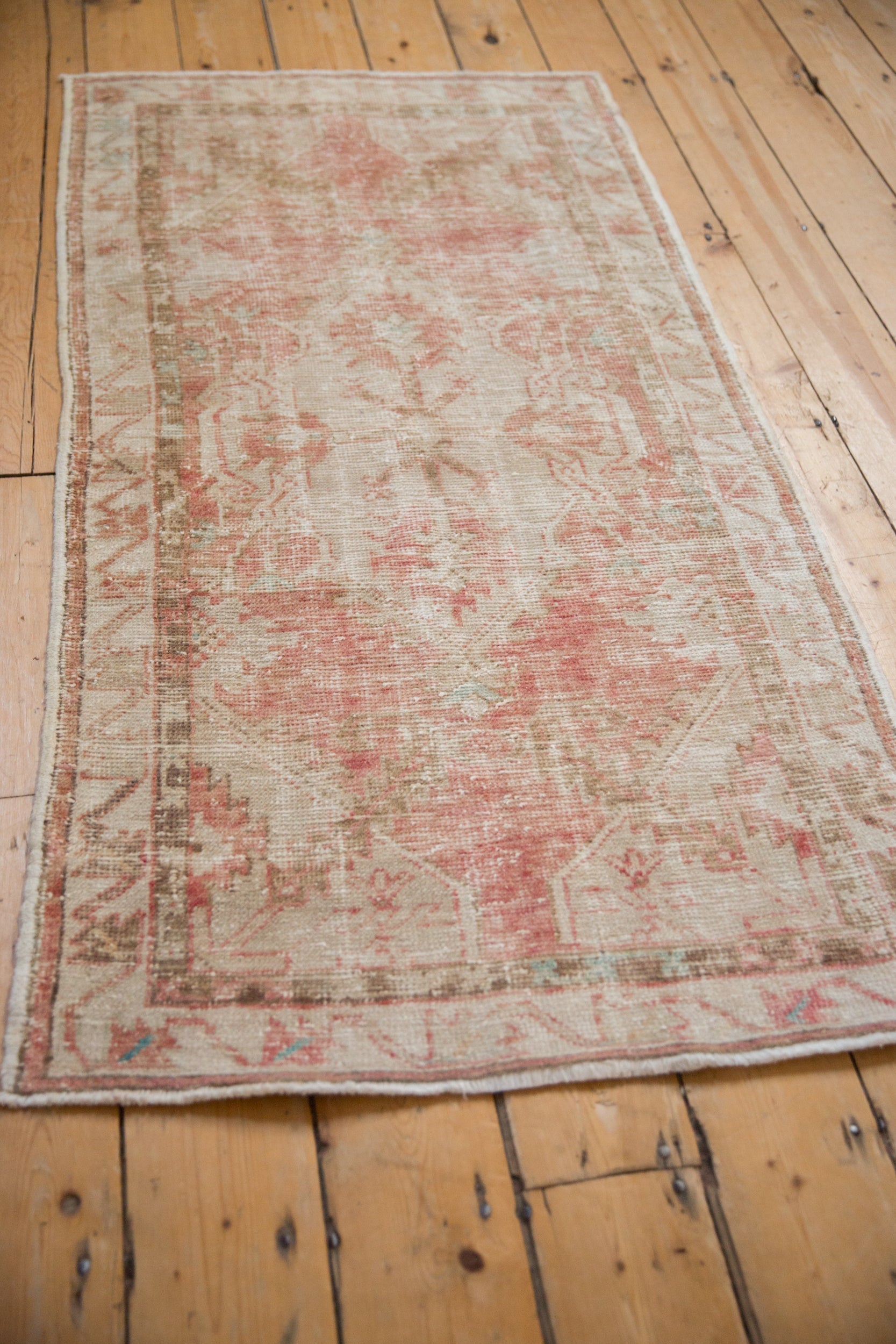 2.5x5.5 Vintage Distressed Oushak Rug Runner by Old New House® - product image 5 for Resin Society