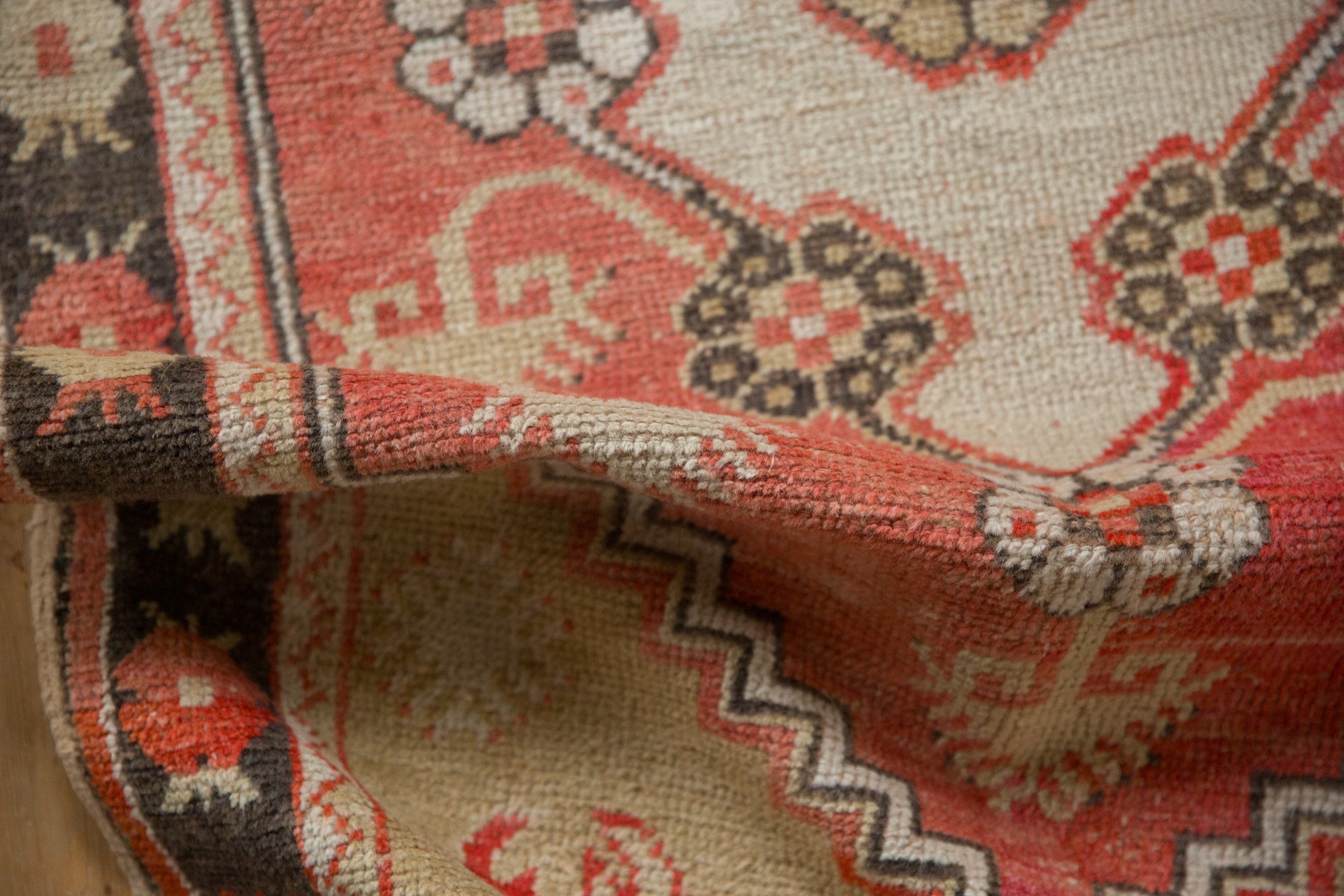 3x5.5 Vintage Distressed Oushak Rug by Old New House® - product image 9 for Resin Society