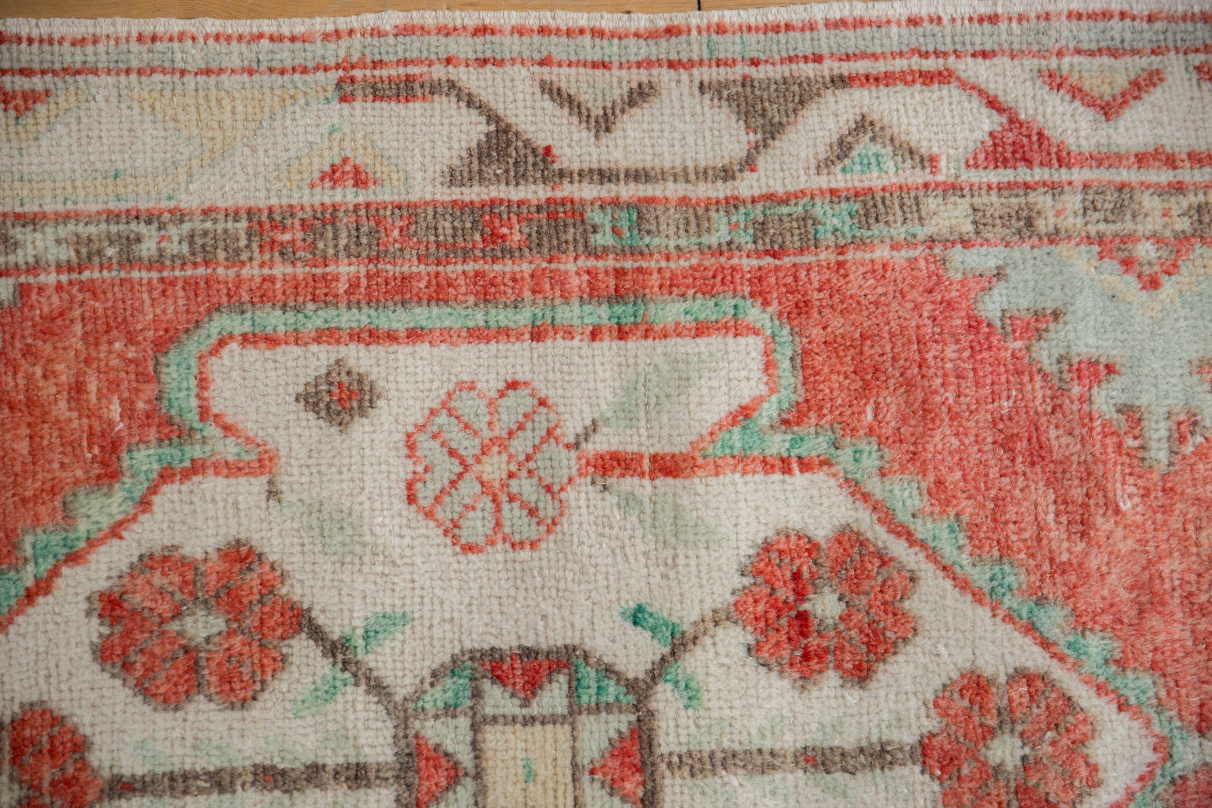 2.5x5.5 Vintage Distressed Oushak Rug Runner by Old New House® - product image 3 for Resin Society