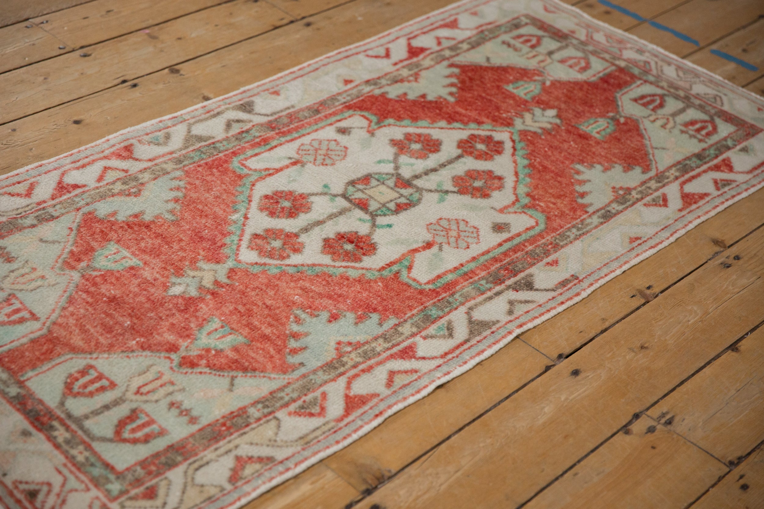 2.5x5.5 Vintage Distressed Oushak Rug Runner by Old New House® - product image 6 for Resin Society