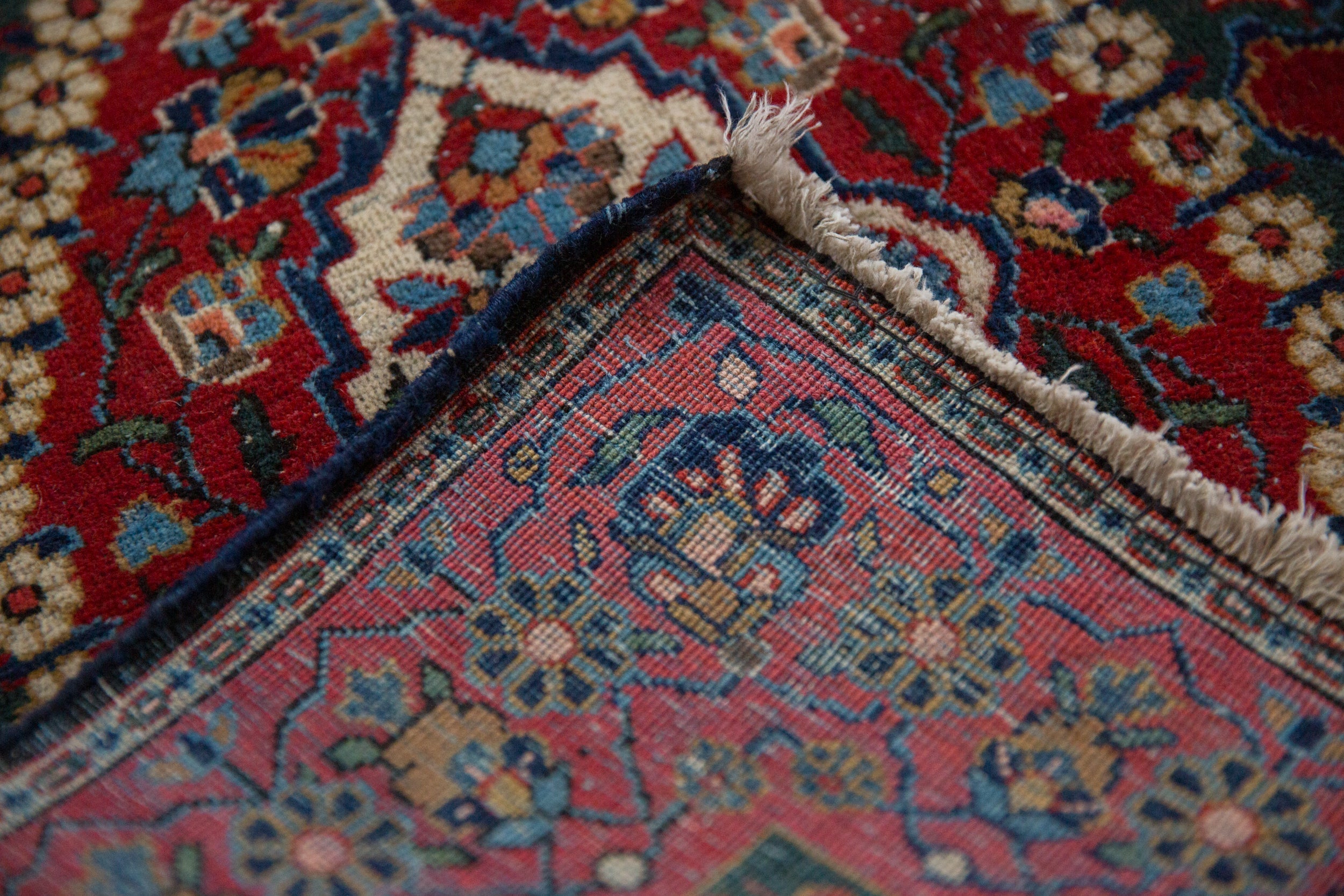 2x3 Vintage Fine Kashan Rug Mat by Old New House® - product image 9 for Resin Society