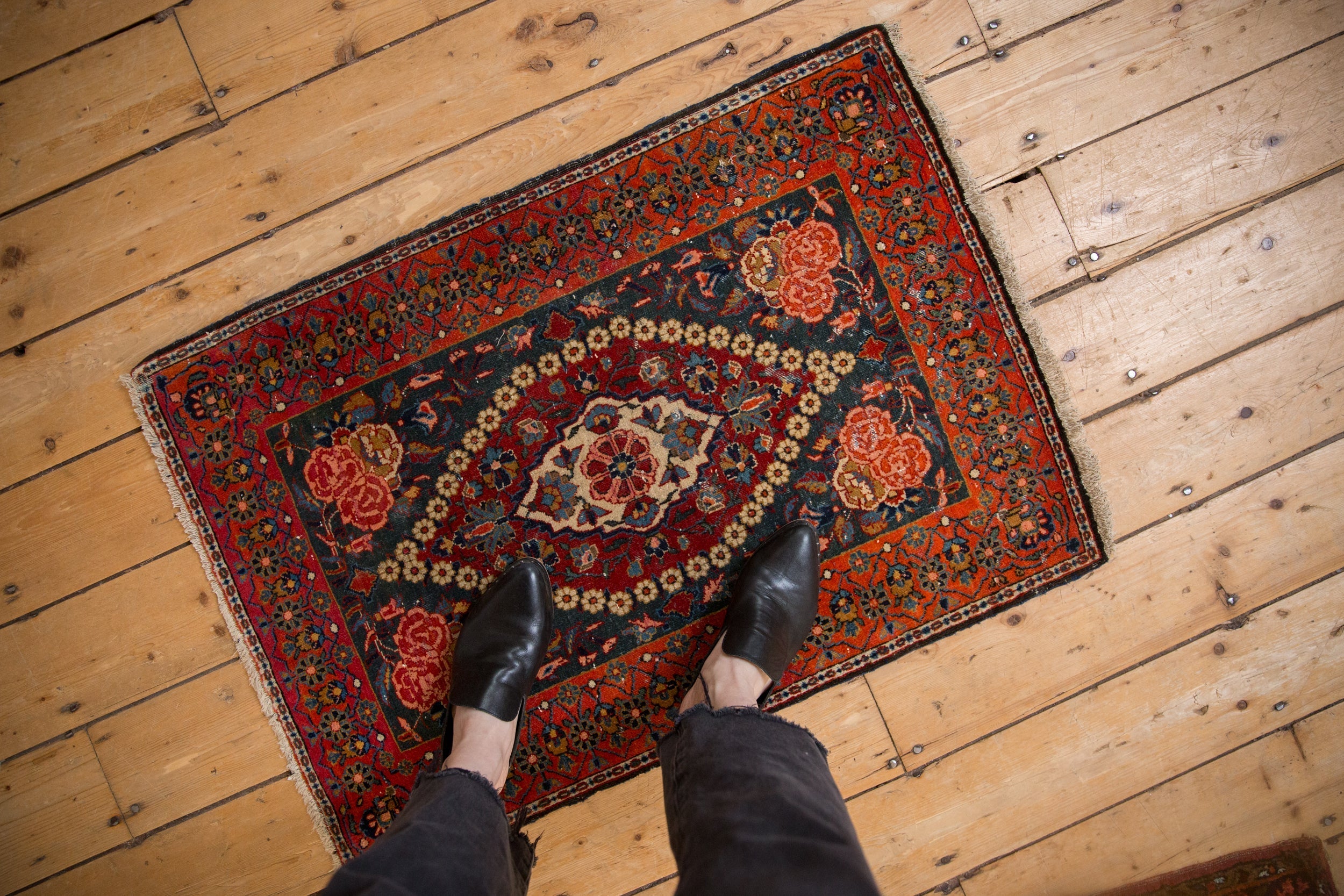 2x3 Vintage Fine Kashan Rug Mat by Old New House® - product image 2 for Resin Society
