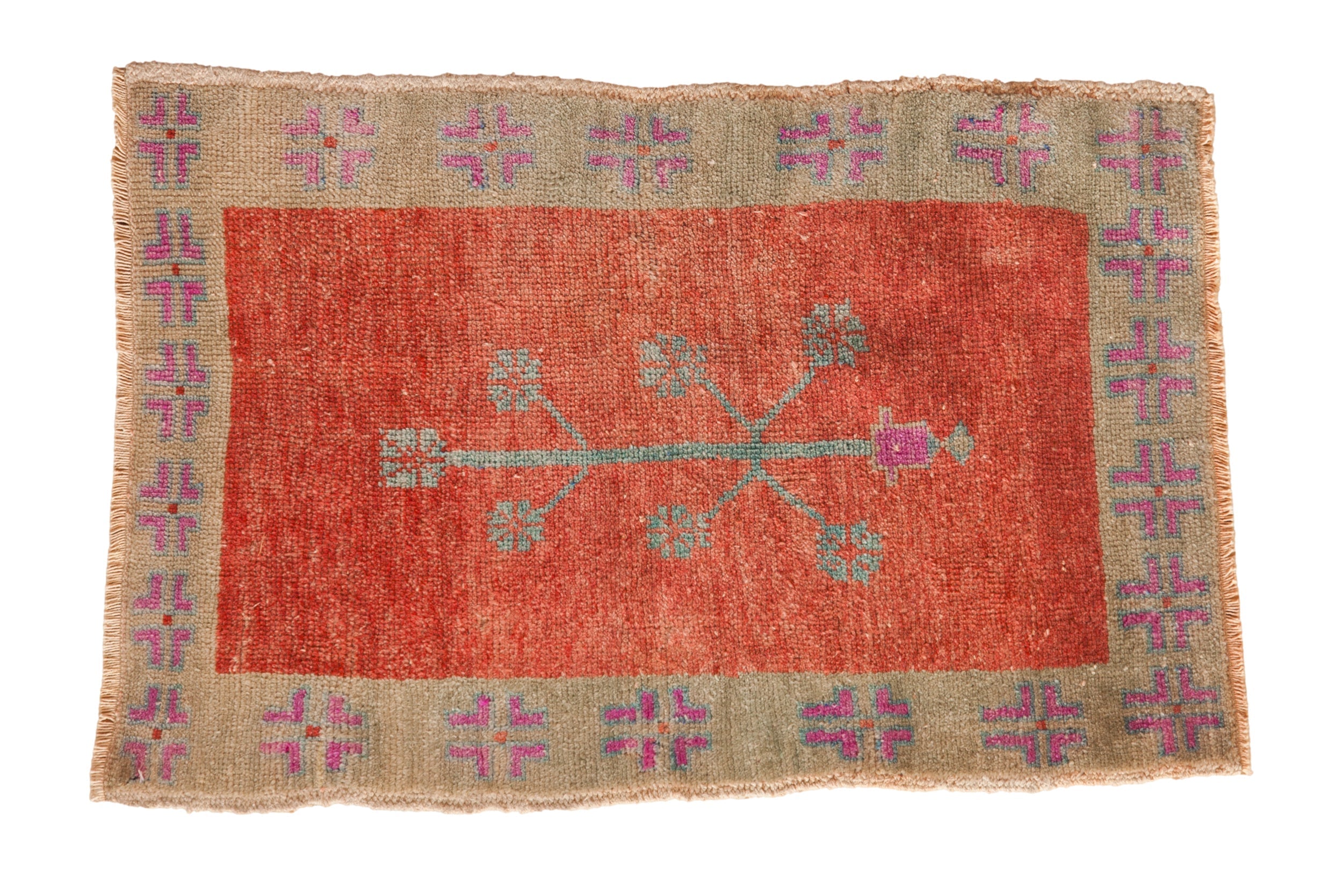 2x3.5 Vintage Distressed Oushak Rug by Old New House® - main product image for Resin Society