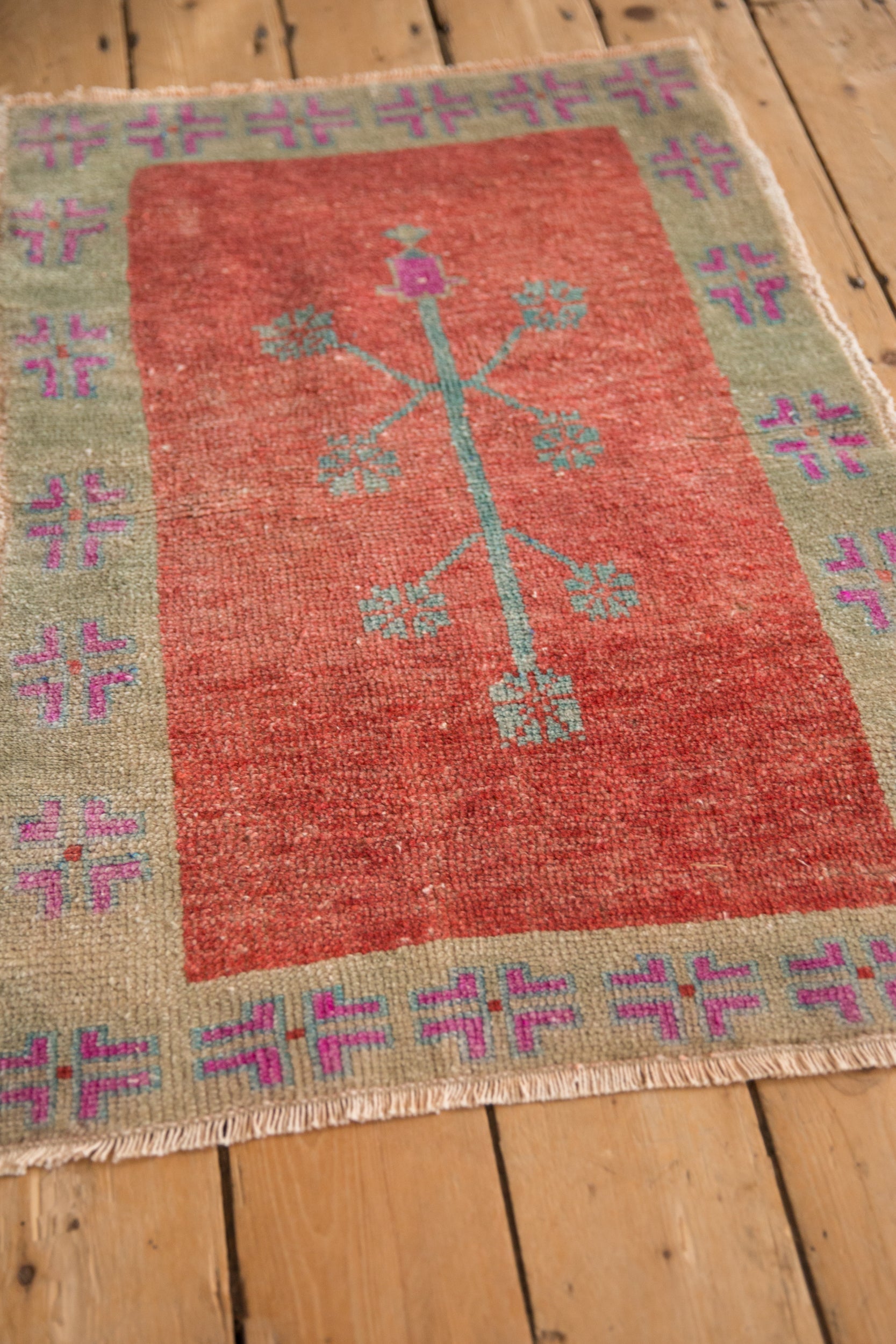 2x3.5 Vintage Distressed Oushak Rug by Old New House® - product image 4 for Resin Society