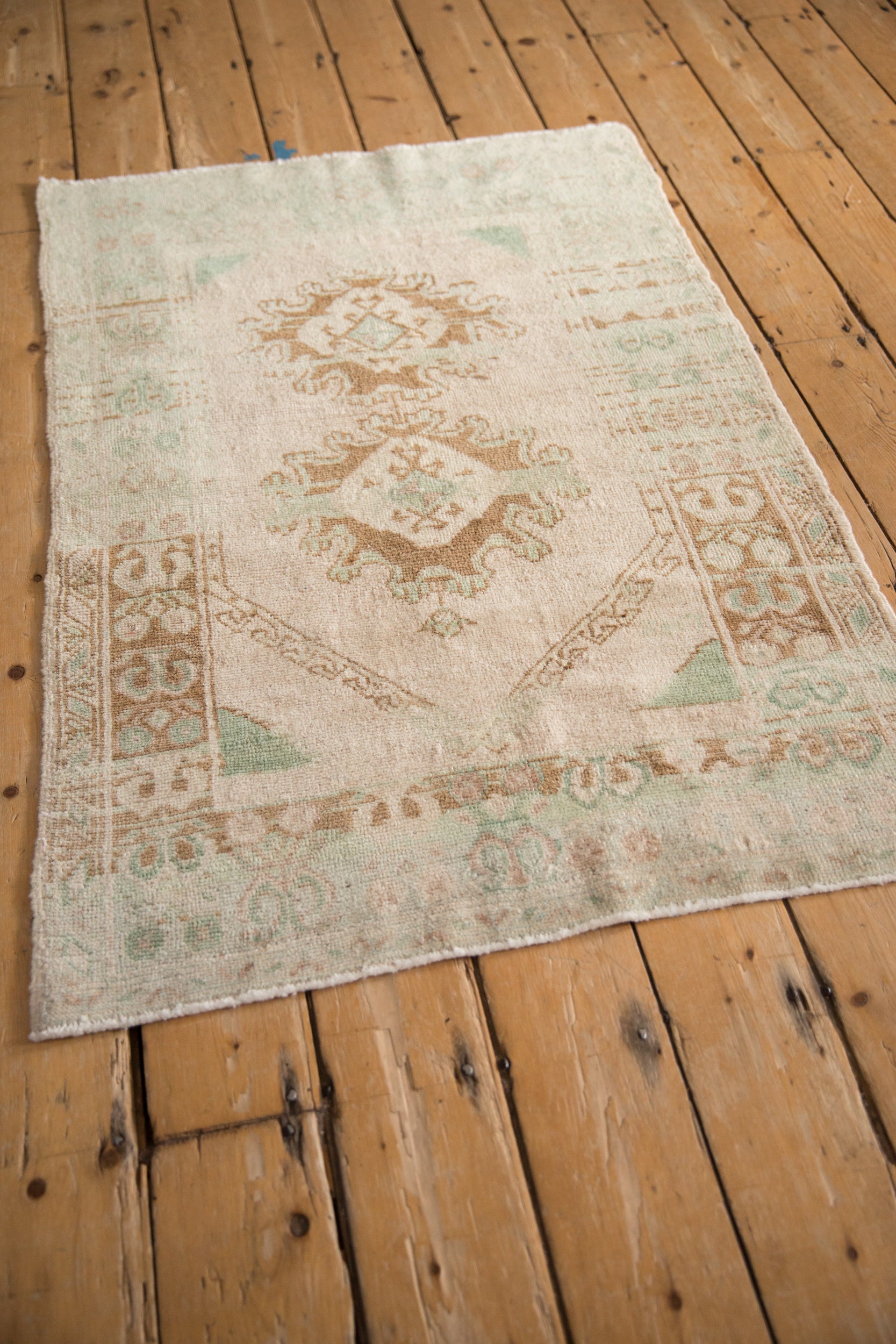 3x4 Vintage Distressed Oushak Square Rug by Old New House® - product image 4 for Resin Society