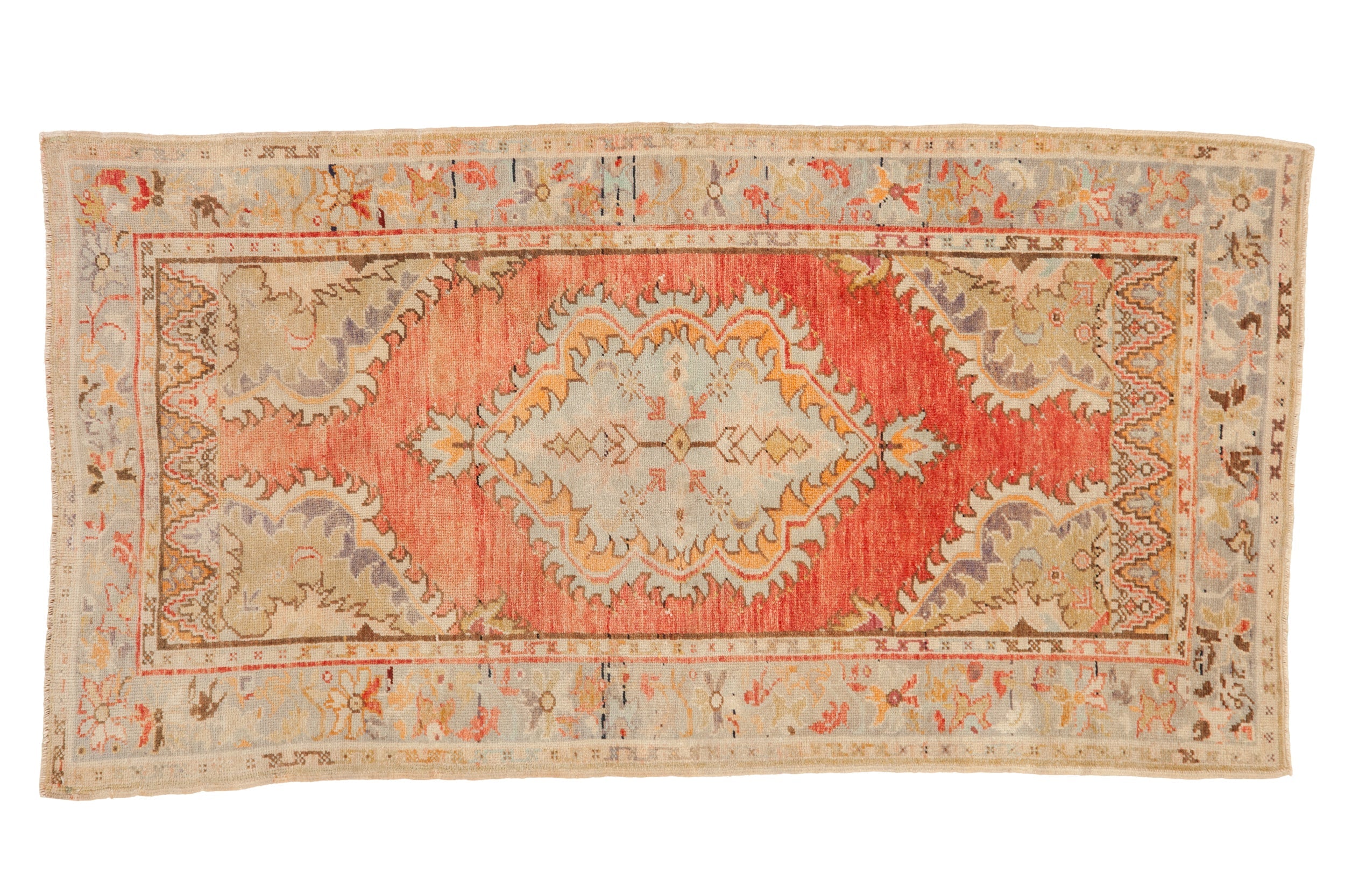 3x6 Vintage Distressed Oushak Rug Runner by Old New House® - main product image for Resin Society