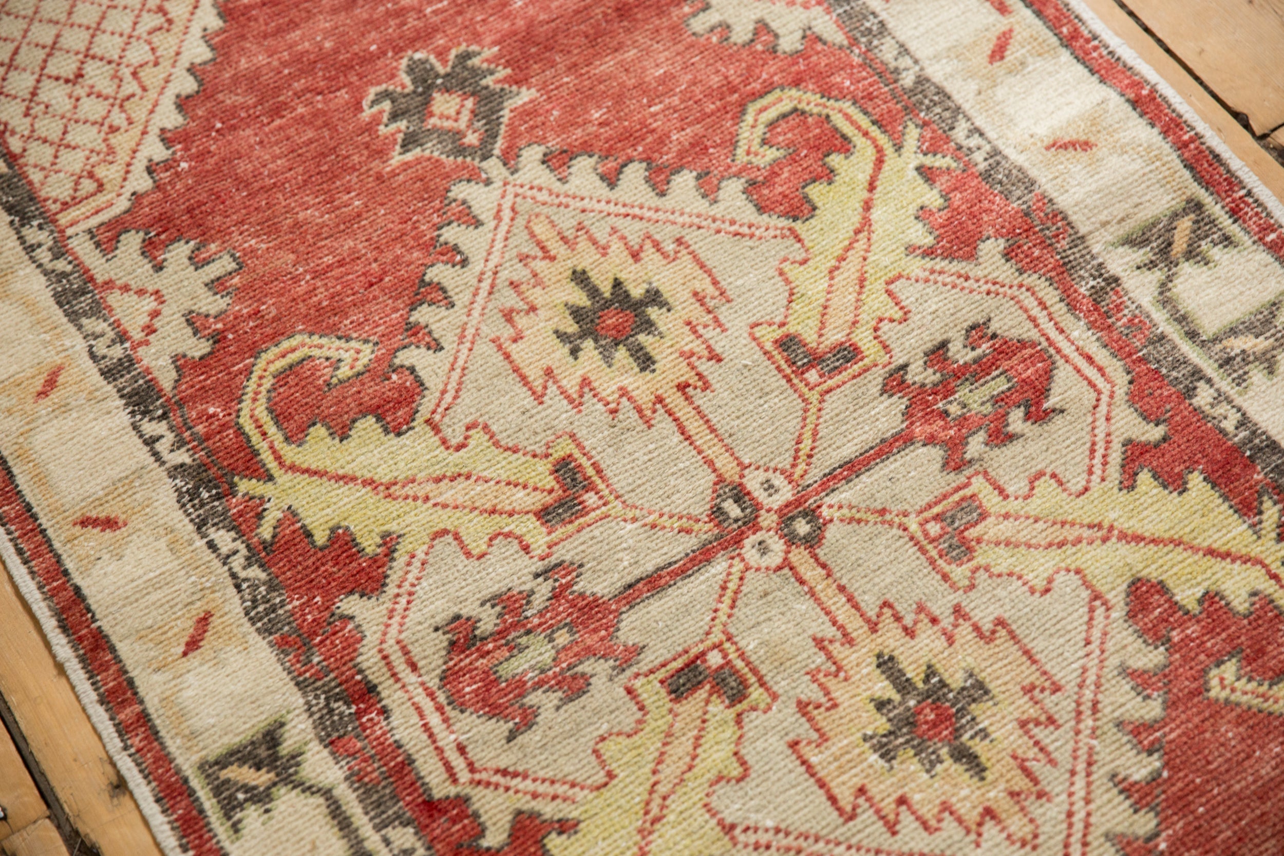 2.5x5.5 Vintage Distressed Oushak Rug Runner by Old New House® - product image 6 for Resin Society