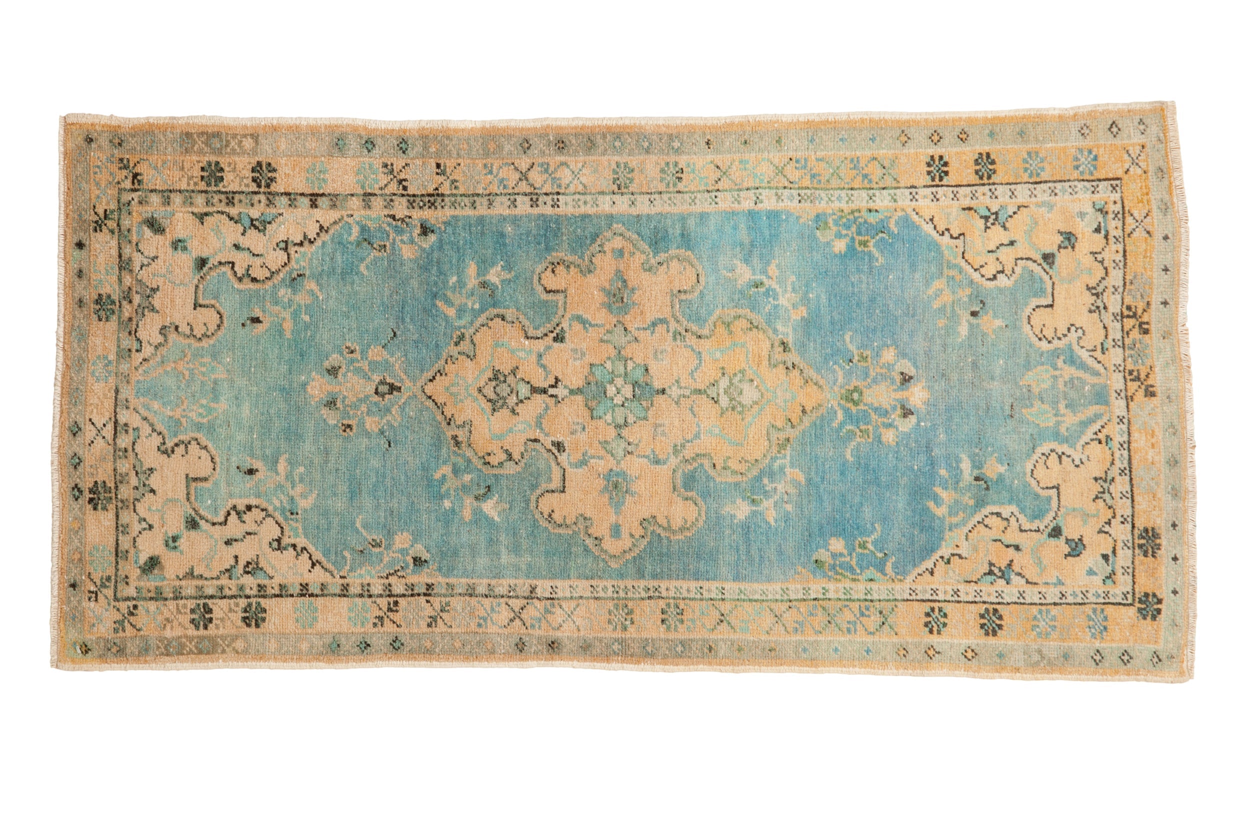 2.5x5 Vintage Distressed Oushak Rug Runner by Old New House® - main product image for Resin Society