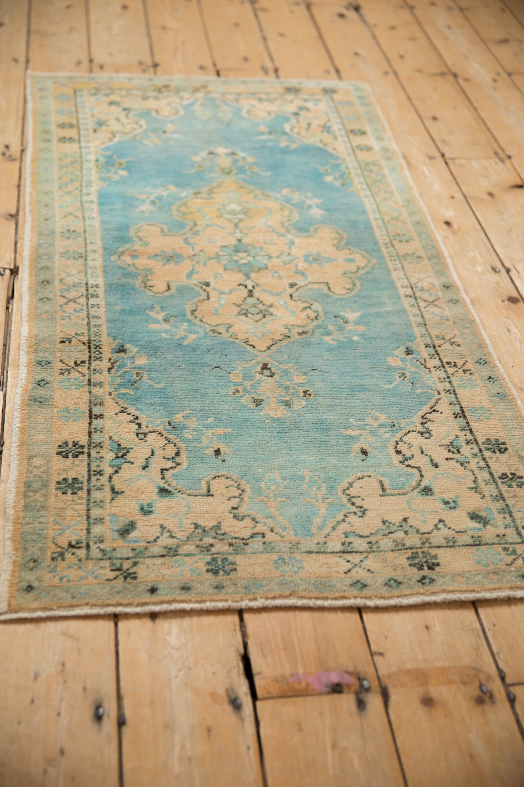 2.5x5 Vintage Distressed Oushak Rug Runner by Old New House® - product image 5 for Resin Society