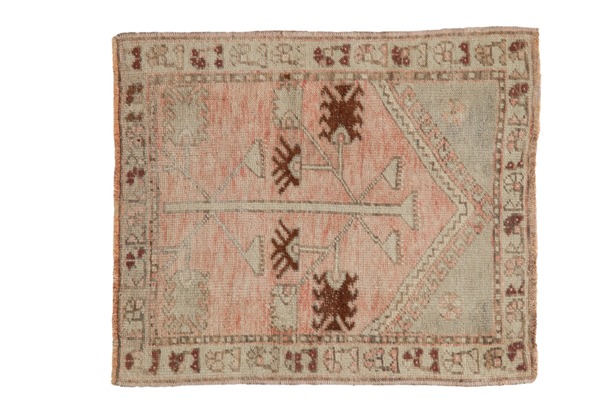 2.5x3 Vintage Distressed Oushak Square Rug by Old New House® - main product image for Resin Society