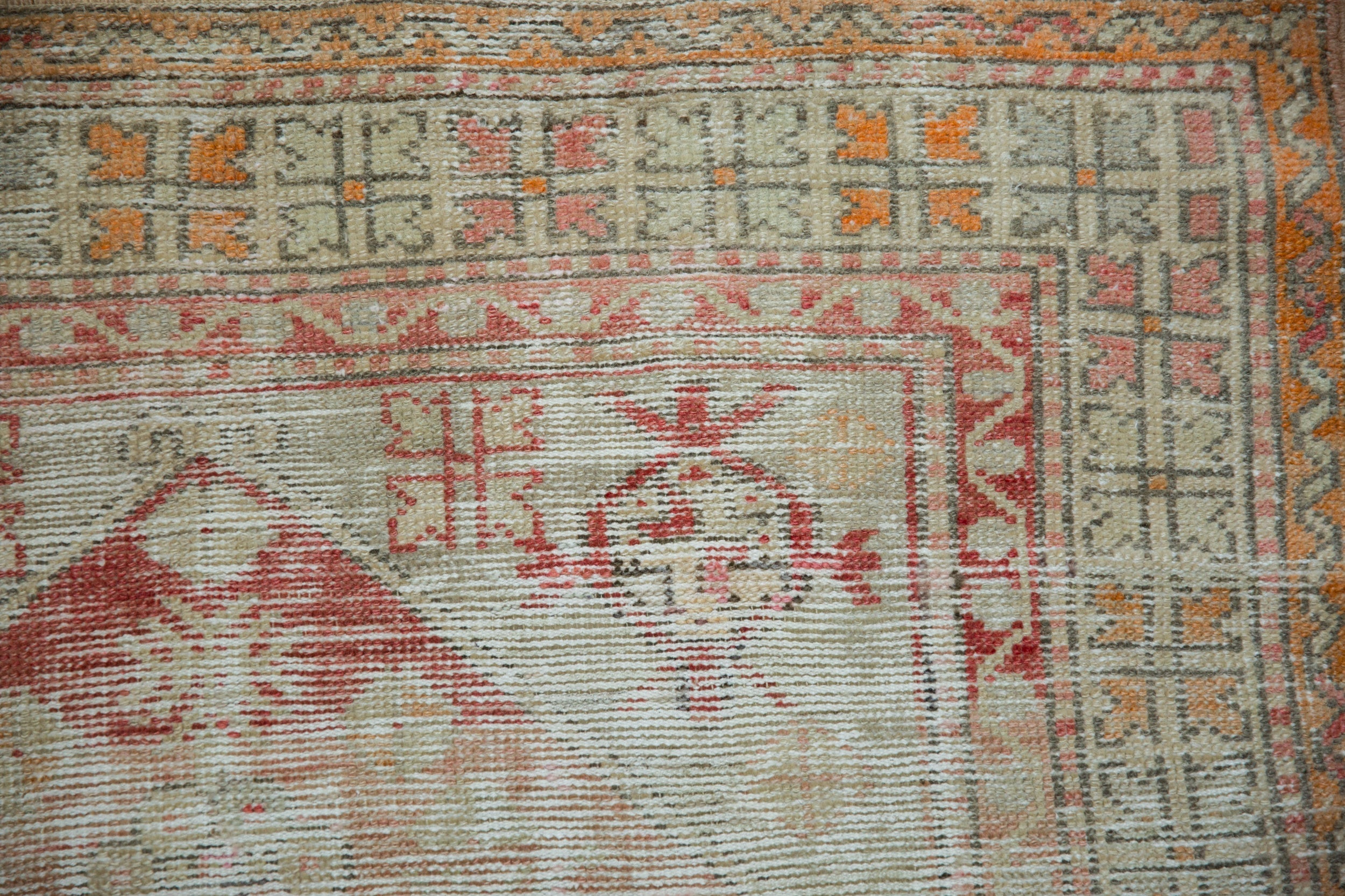 3x4 Vintage Distressed Oushak Square Rug by Old New House® - product image 3 for Resin Society