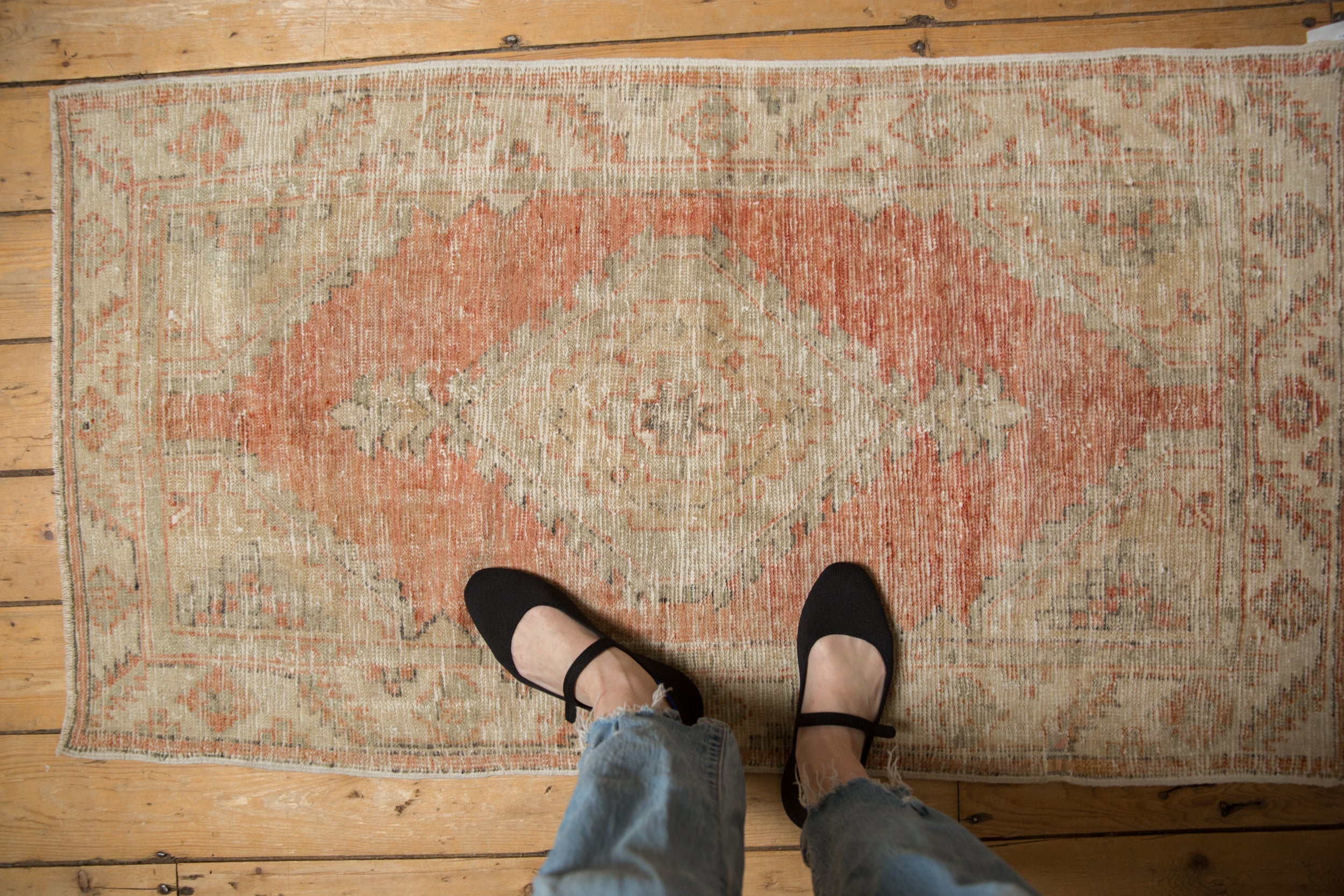 2.5x4.5 Vintage Distressed Oushak Rug by Old New House® - product image 2 for Resin Society