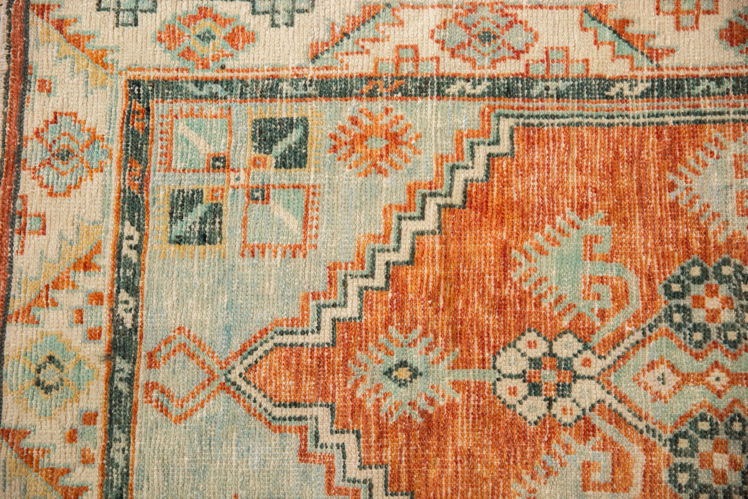 2.5x5 Vintage Distressed Oushak Rug Runner by Old New House® - product image 3 for Resin Society