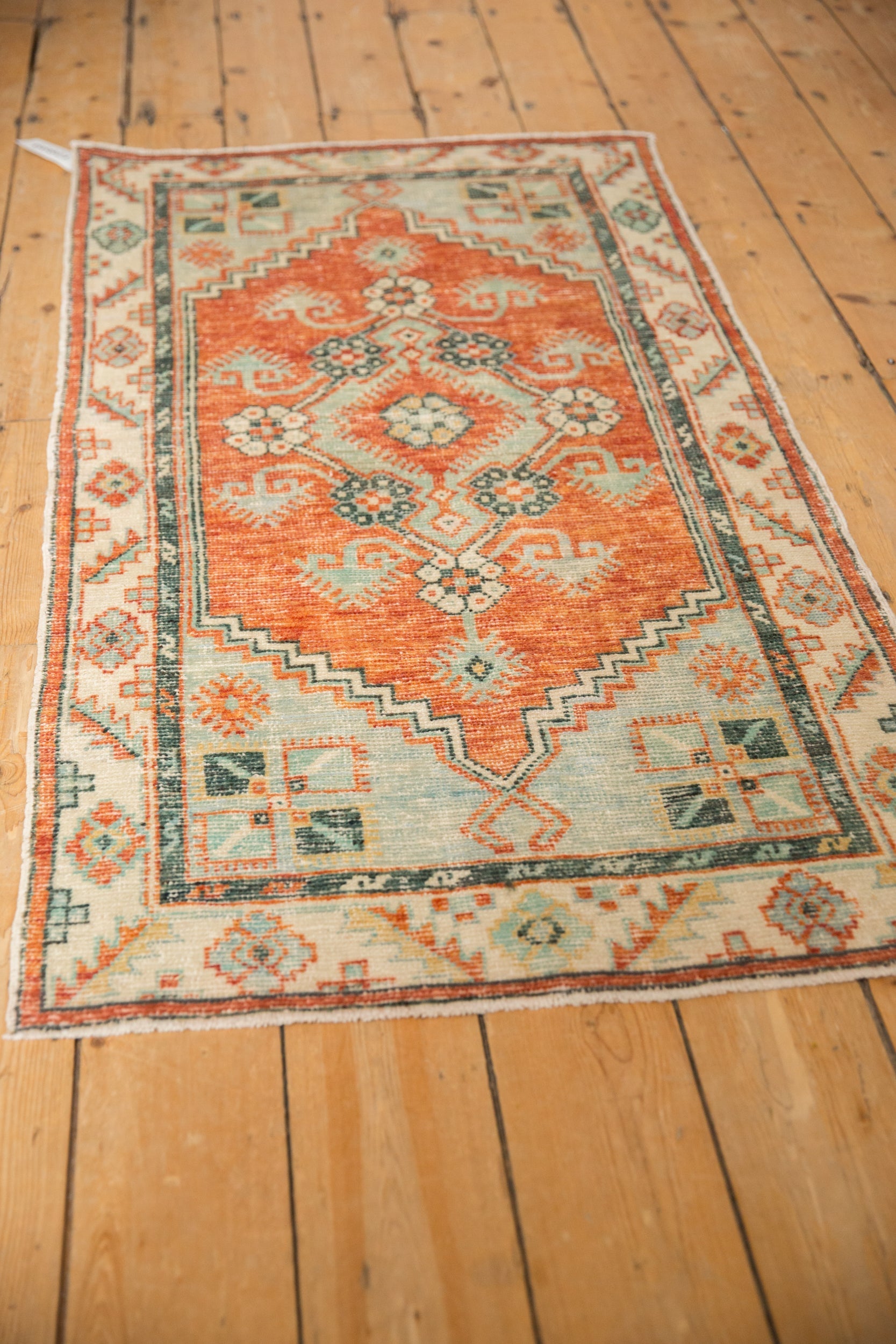 2.5x5 Vintage Distressed Oushak Rug Runner by Old New House® - product image 4 for Resin Society