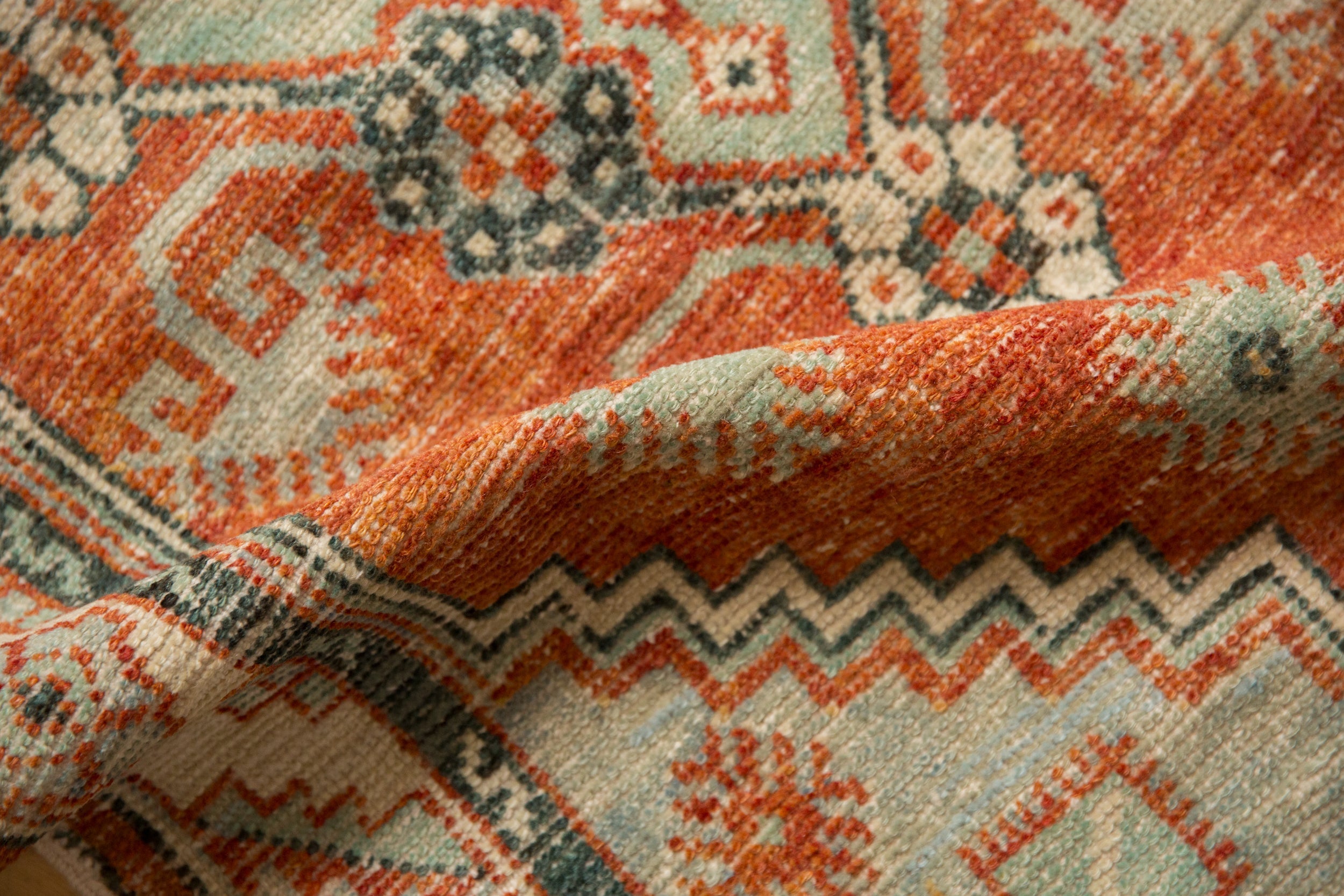 2.5x5 Vintage Distressed Oushak Rug Runner by Old New House® - product image 7 for Resin Society
