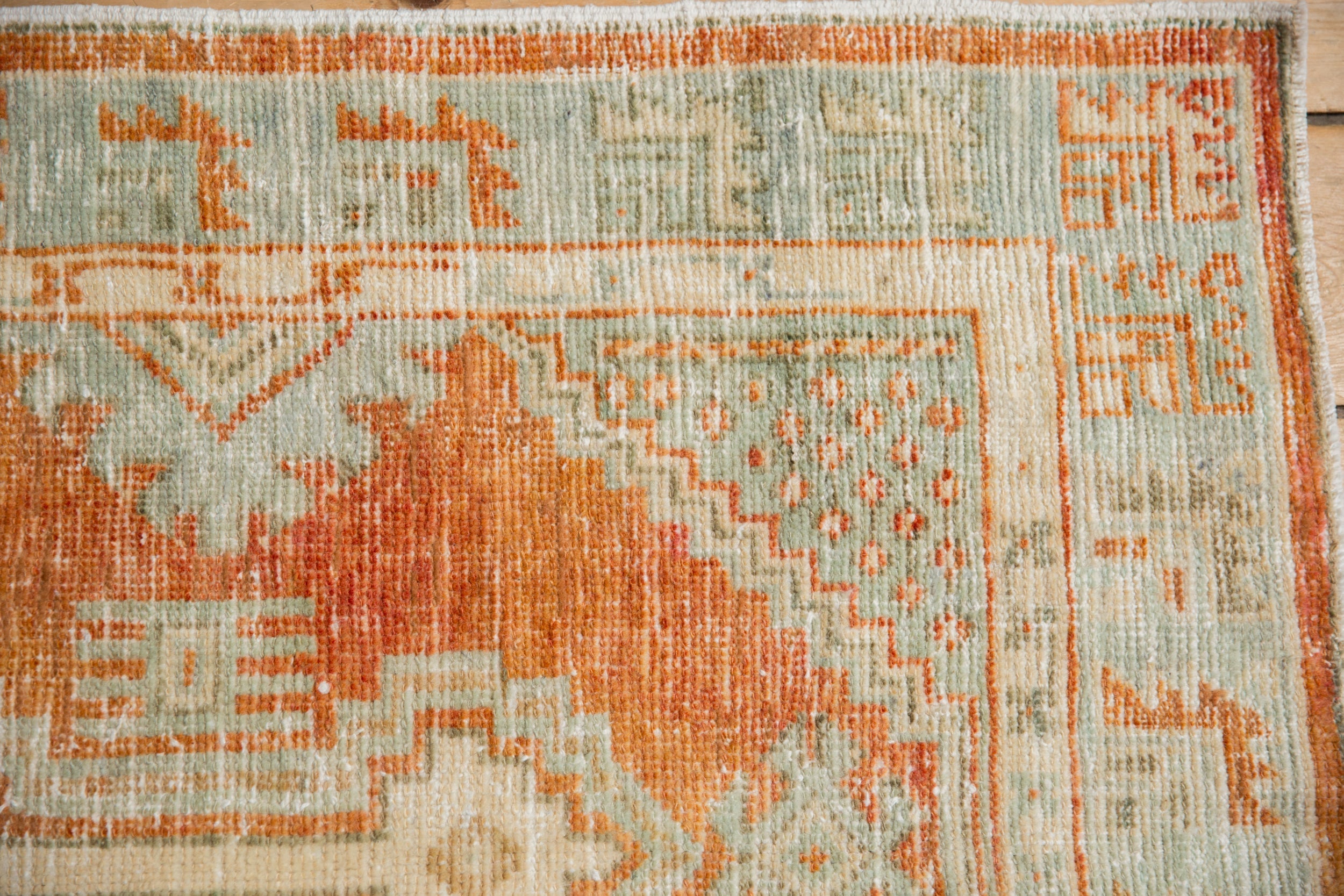 2.5x5.5 Vintage Distressed Oushak Rug Runner by Old New House® - product image 3 for Resin Society