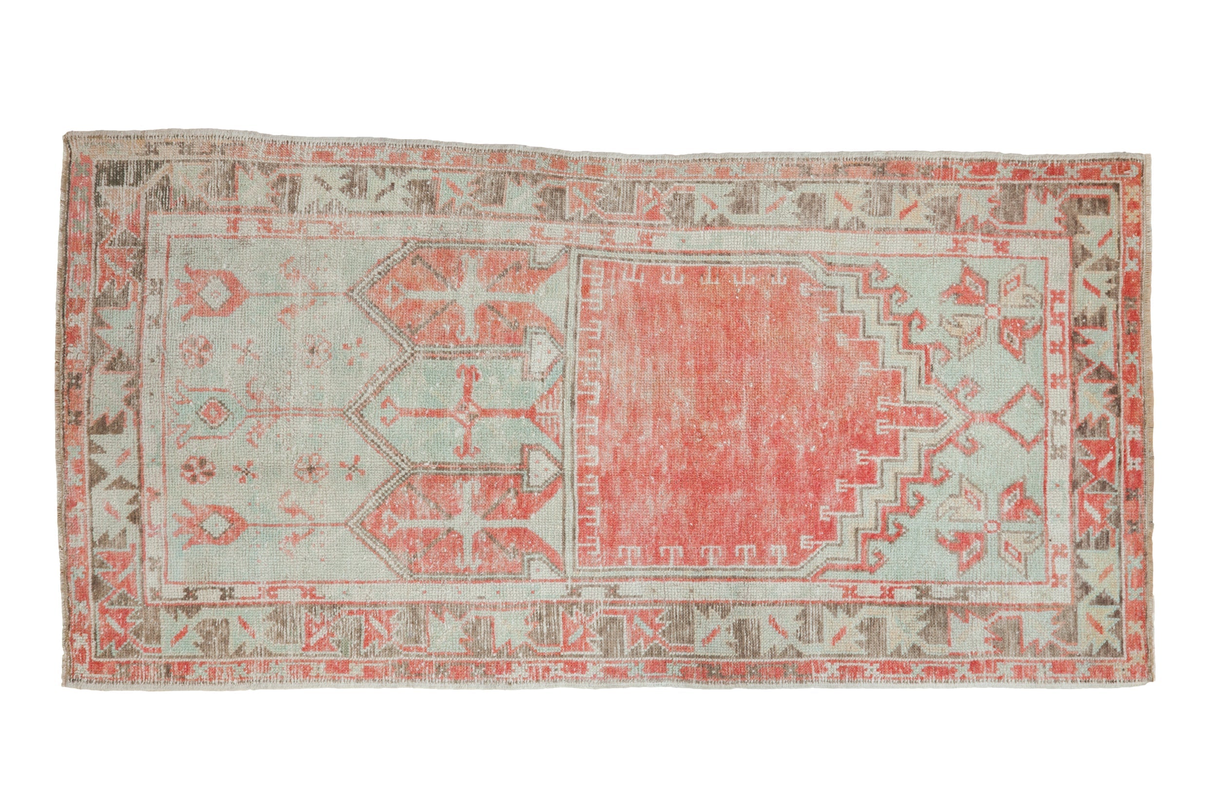 2.5x5 Vintage Distressed Oushak Rug Runner by Old New House® - main product image for Resin Society