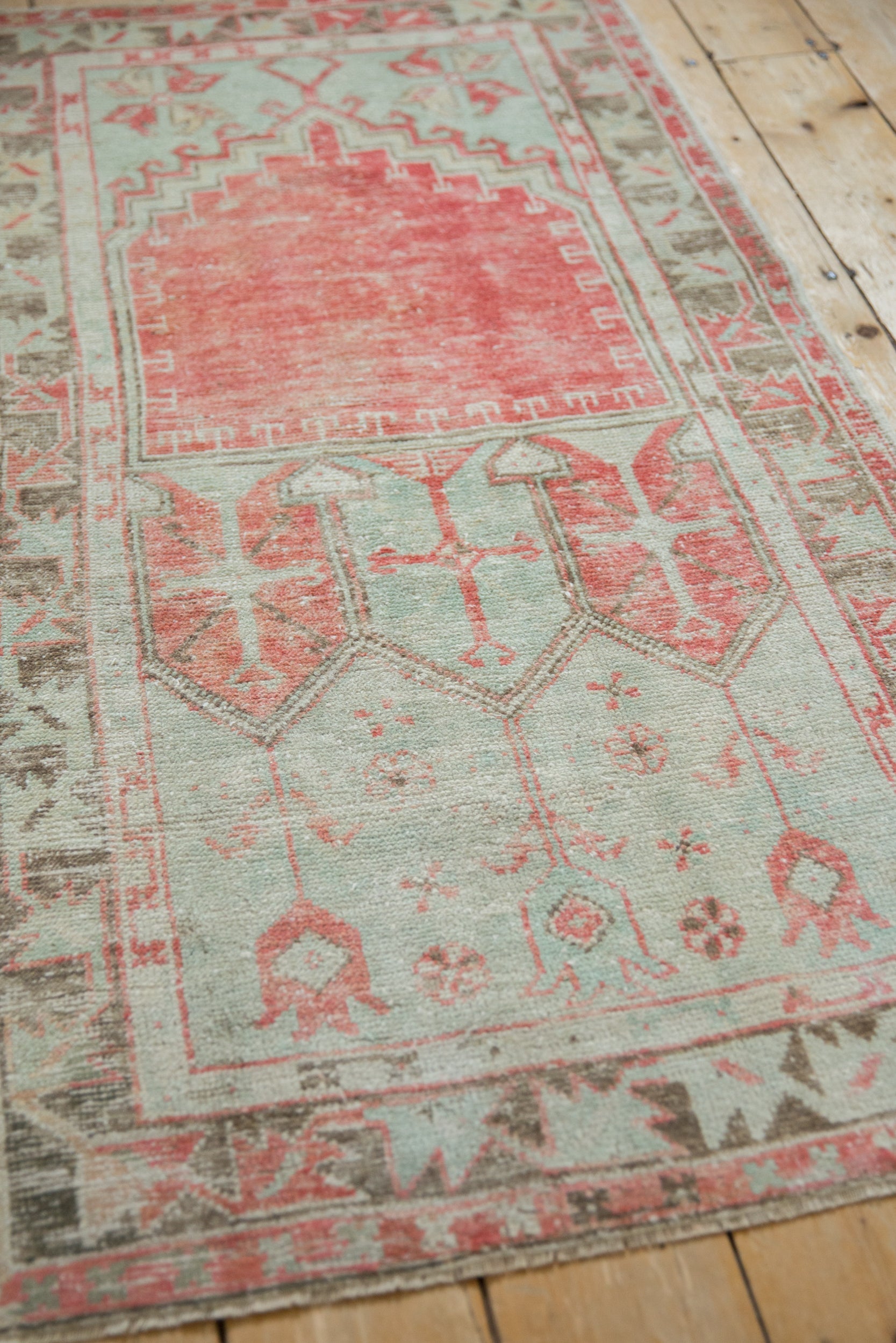 2.5x5 Vintage Distressed Oushak Rug Runner by Old New House® - product image 5 for Resin Society